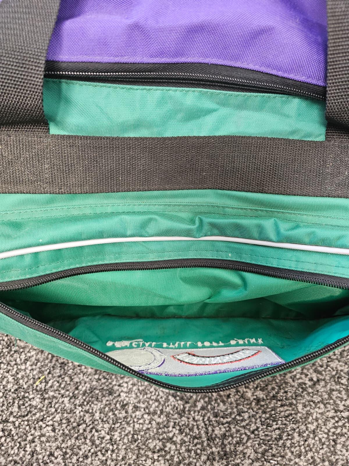 Vintage 1990's Wimbledon X Robinsons X Slazenger Tennis Kit Gym Duffel Bag