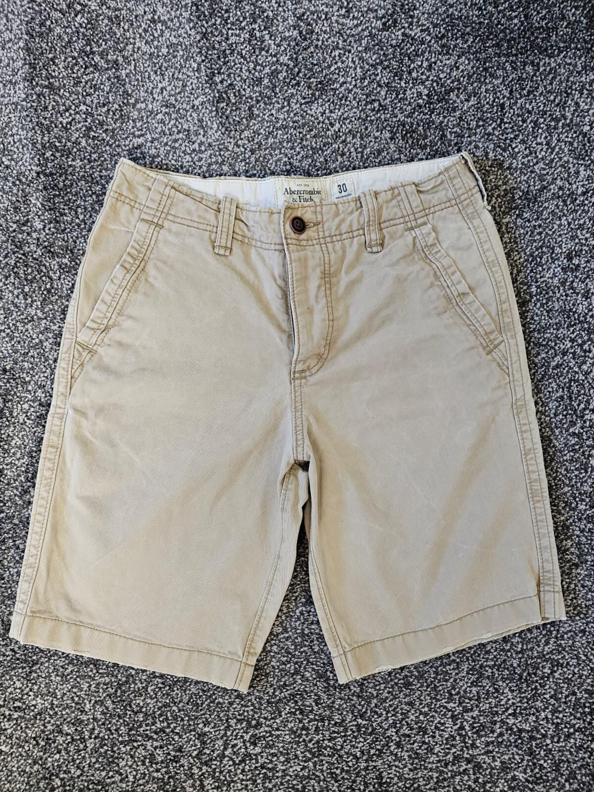 Abercrombie & Fitch Men's Smart Casual Chino Cotton Shorts - 30 - Beige