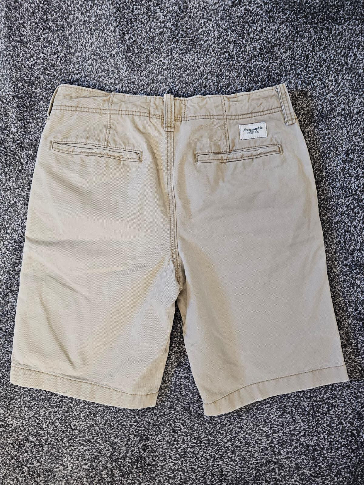 Abercrombie & Fitch Men's Smart Casual Chino Cotton Shorts - 30 - Beige