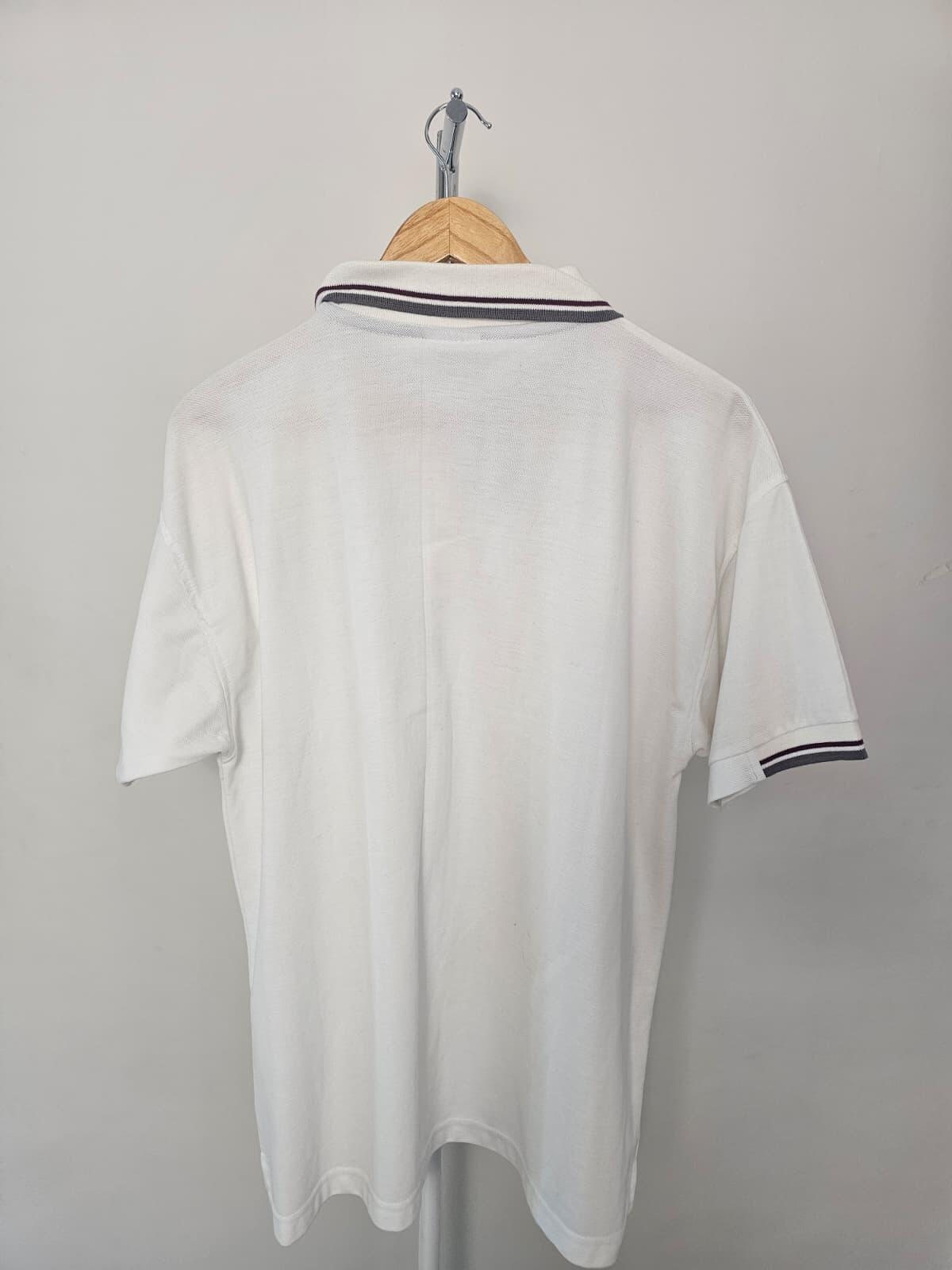 GOLA Men's Y2K Embroidered Short Sleeve Polo Shirt - L/Large - White
