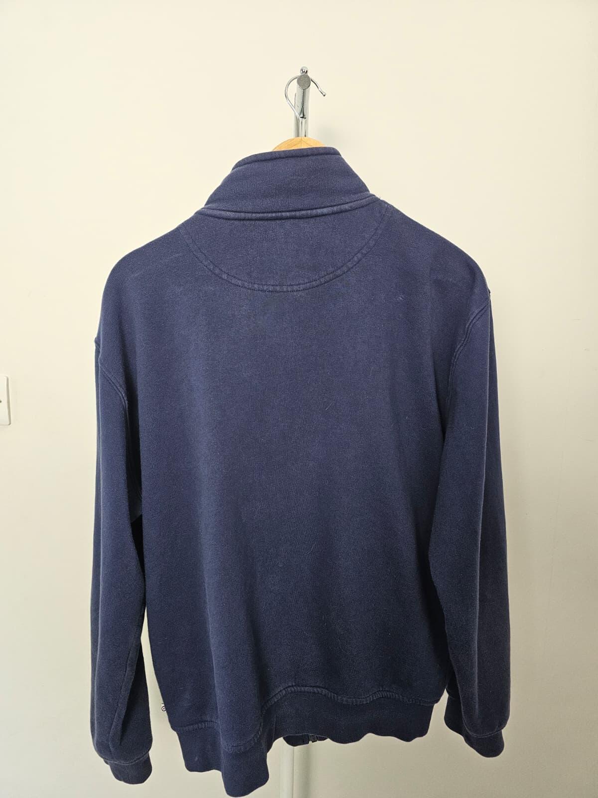 Lambretta Men's Full Zip Sweatshirt Style Jacket - XL/Extra Large - Navy