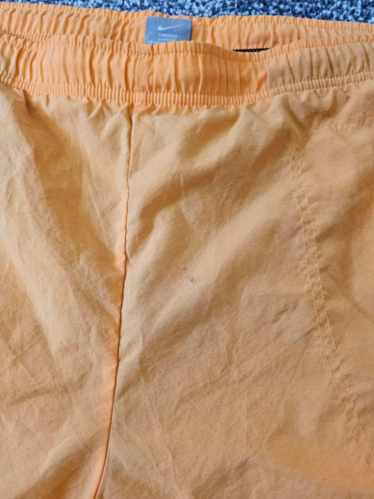 Nike Vintage Y2K Silver Tag Activewear/Casual/Swim Orange Grey Shorts - L/Large