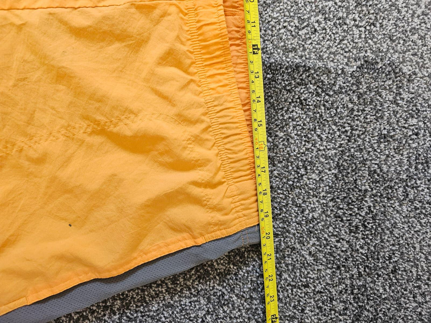 Nike Vintage Y2K Silver Tag Activewear/Casual/Swim Orange Grey Shorts - L/Large