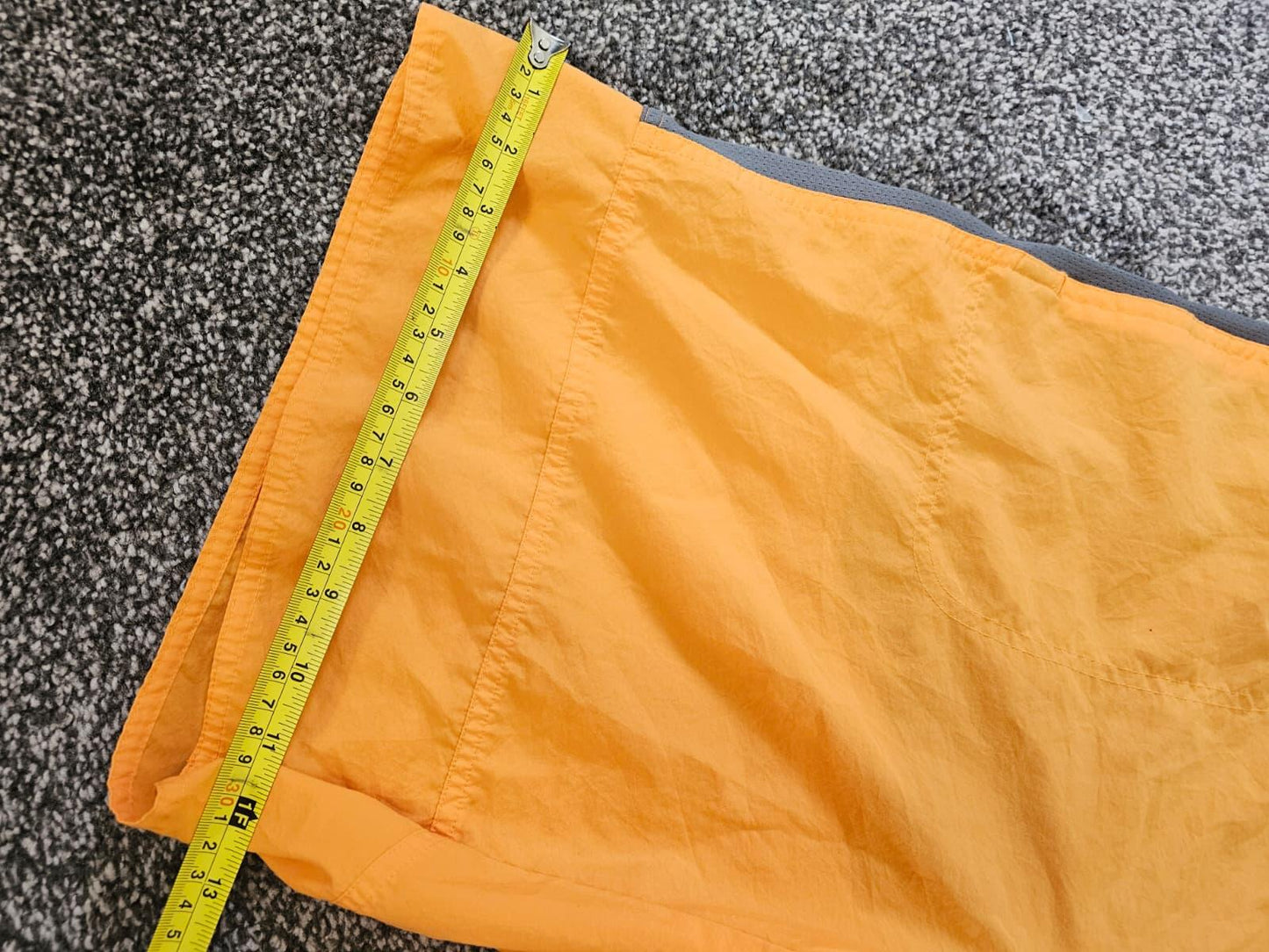 Nike Vintage Y2K Silver Tag Activewear/Casual/Swim Orange Grey Shorts - L/Large