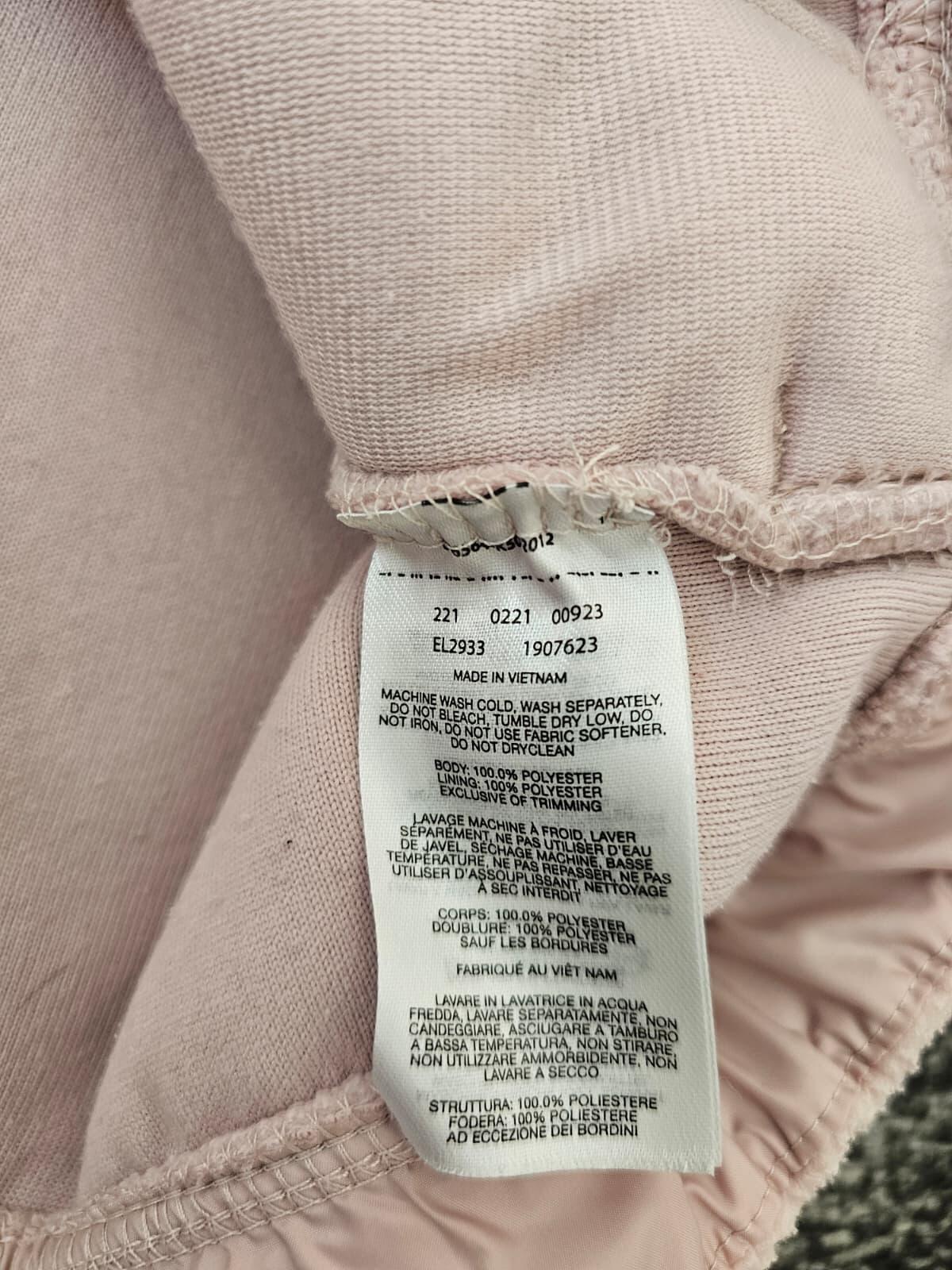 Columbia Women's Cropped Pullover Snap Button Fleece Jumper - Pink/Off White - S