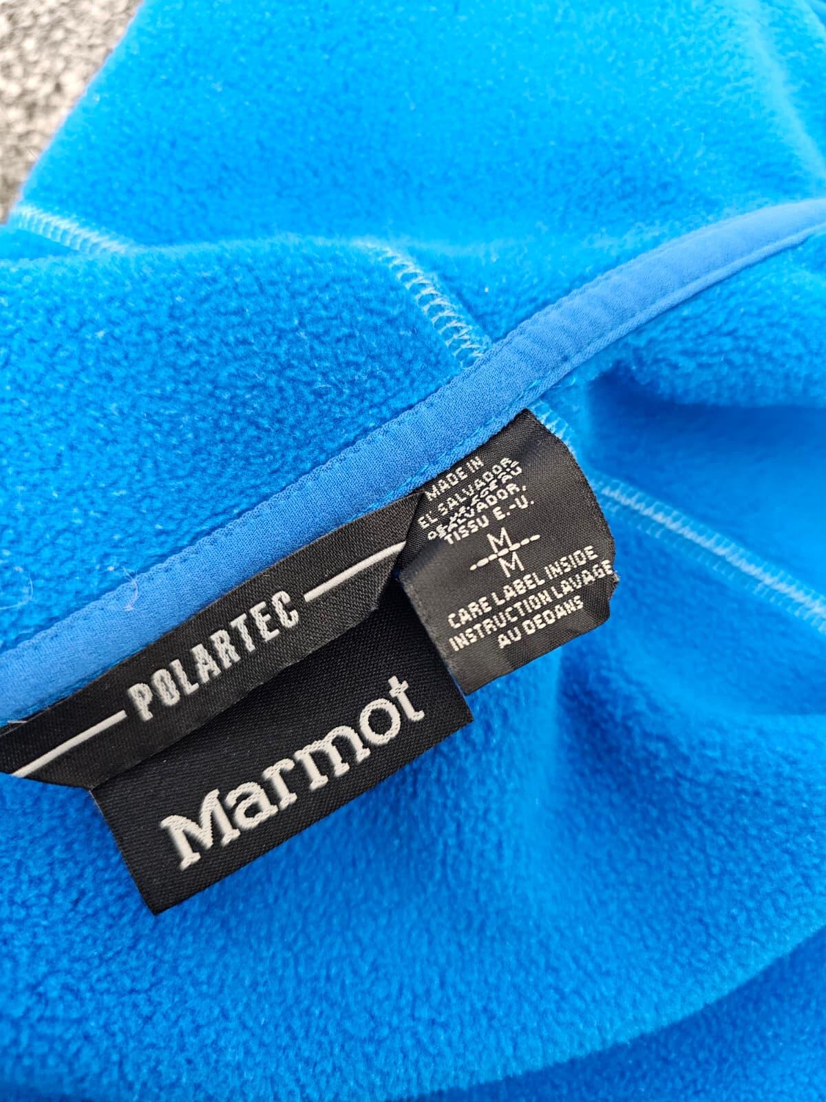 Marmot Women's Full Zip Polartec Hooded Fleece Jacket - M/Medium - Blue