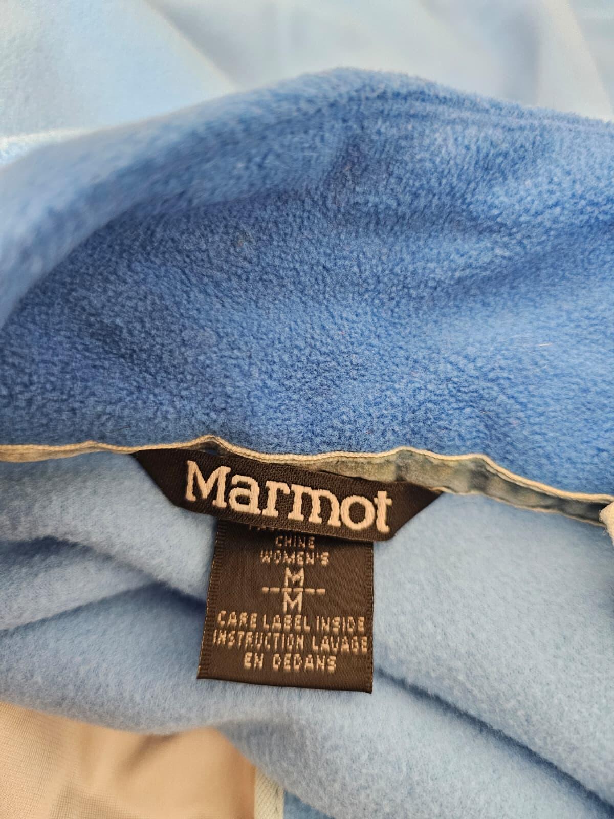 Marmot Women's Full Zip Polartec Fleece Jacket - M/Medium - Light Blue