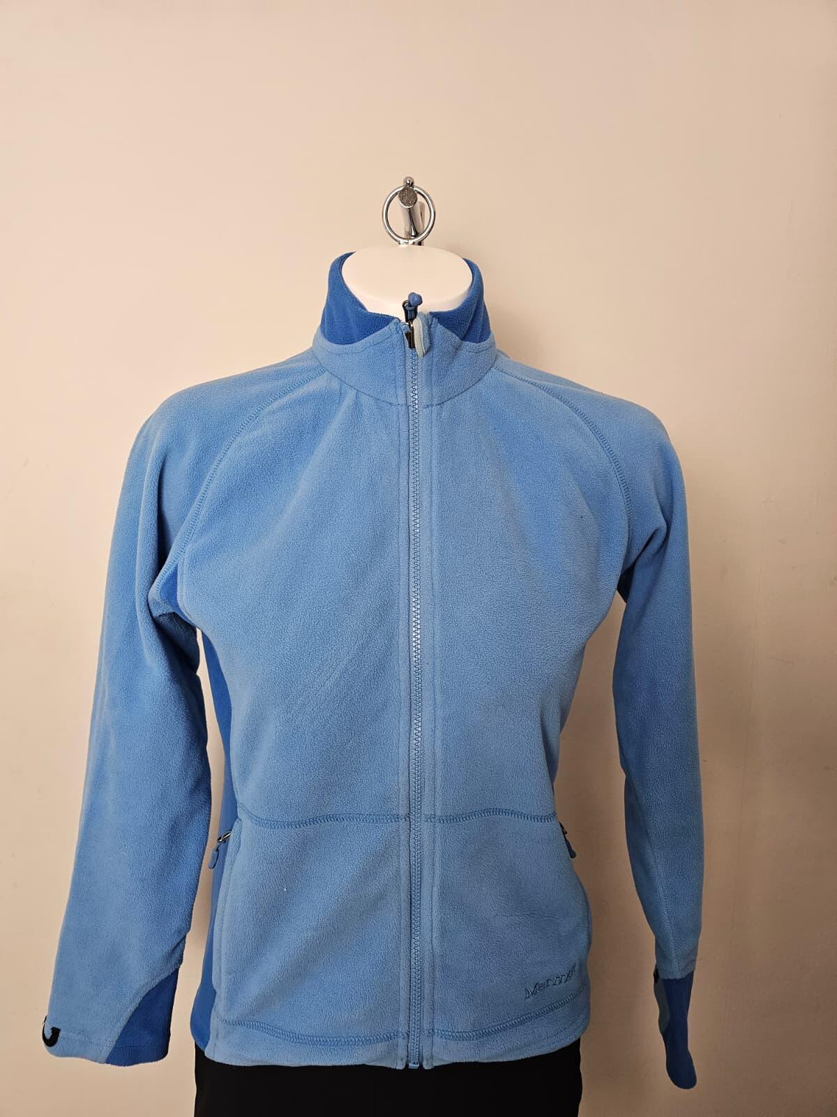 Marmot Women's Full Zip Polartec Fleece Jacket - M/Medium - Light Blue