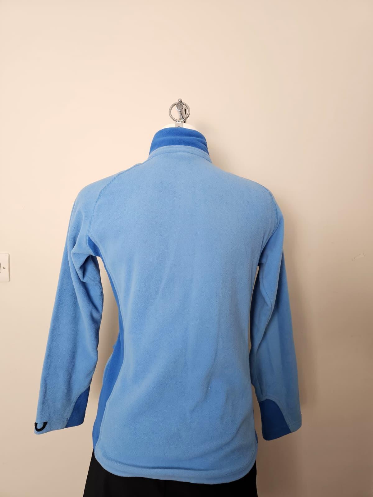 Marmot Women's Full Zip Polartec Fleece Jacket - M/Medium - Light Blue