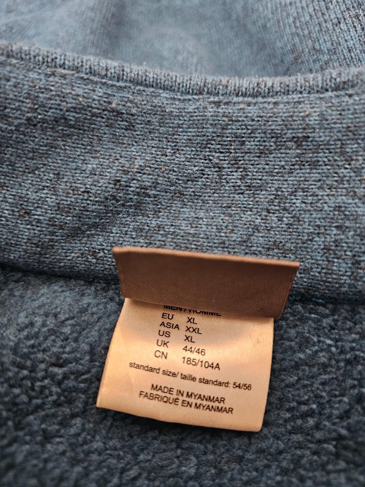 Jack Wolfskin Men's Full Zip Knitted Style Fleece Jacket - Teal Blue 44/46 XL