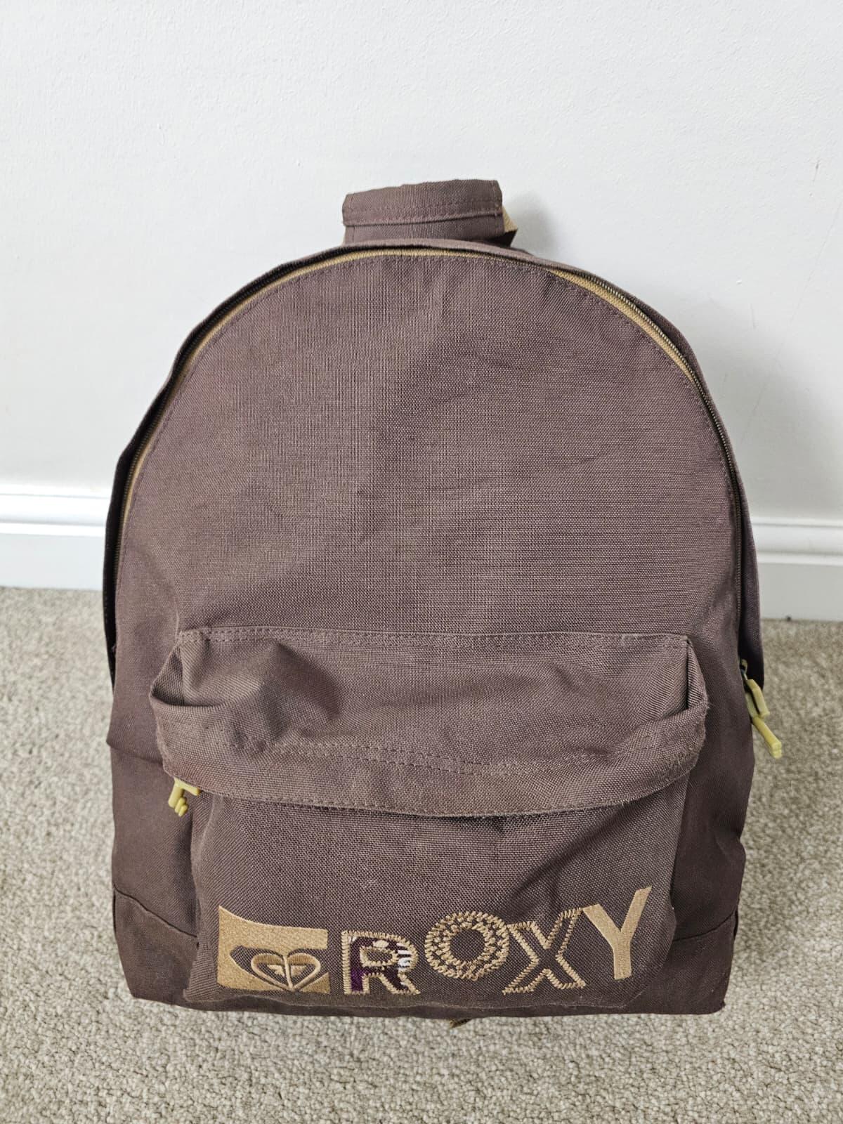 Roxy Y2K Women's Casual School/Work/Gym Backpack - Brown