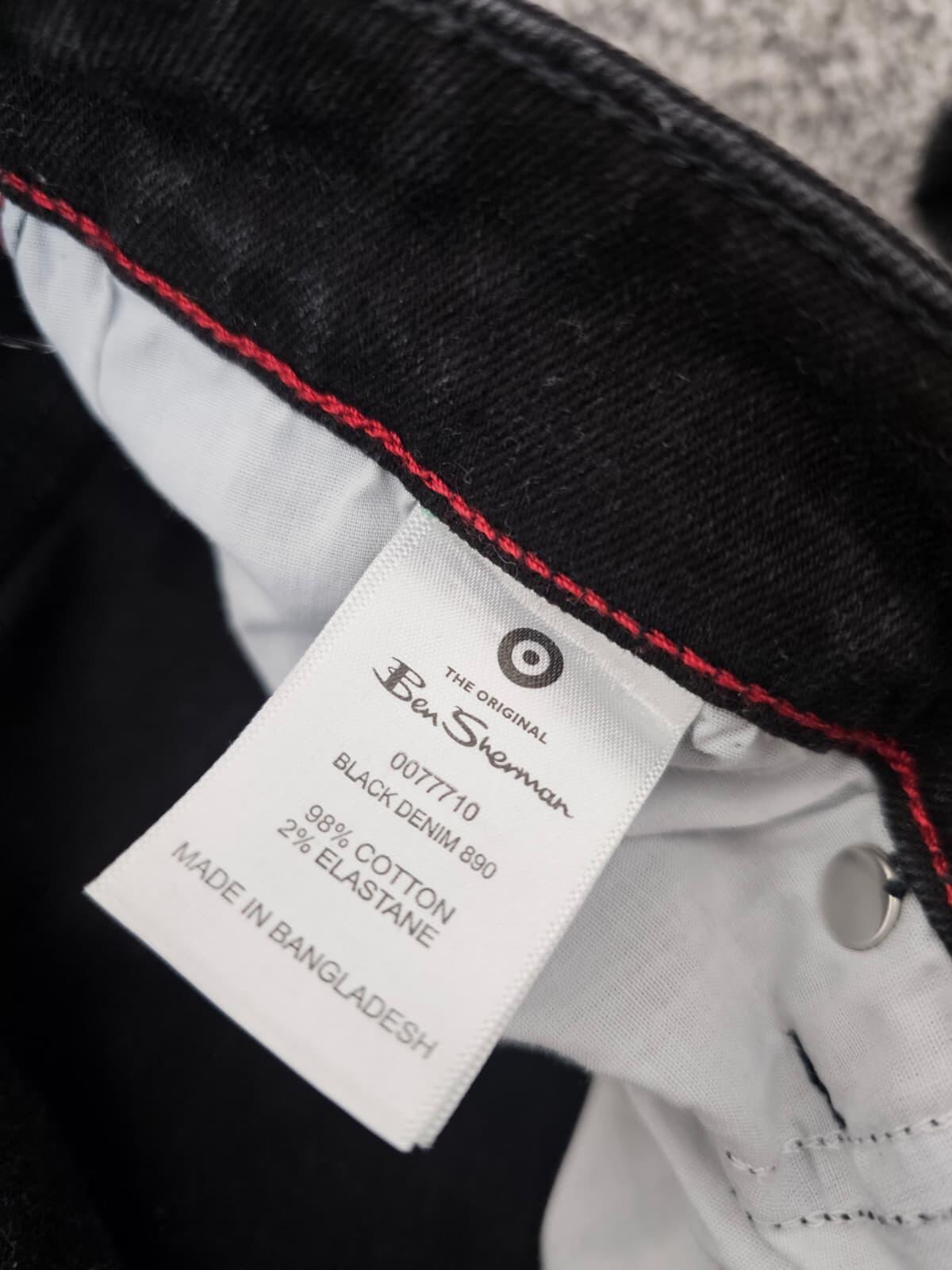Ben Sherman Men's Slim Fit Black Jeans - W32/L30