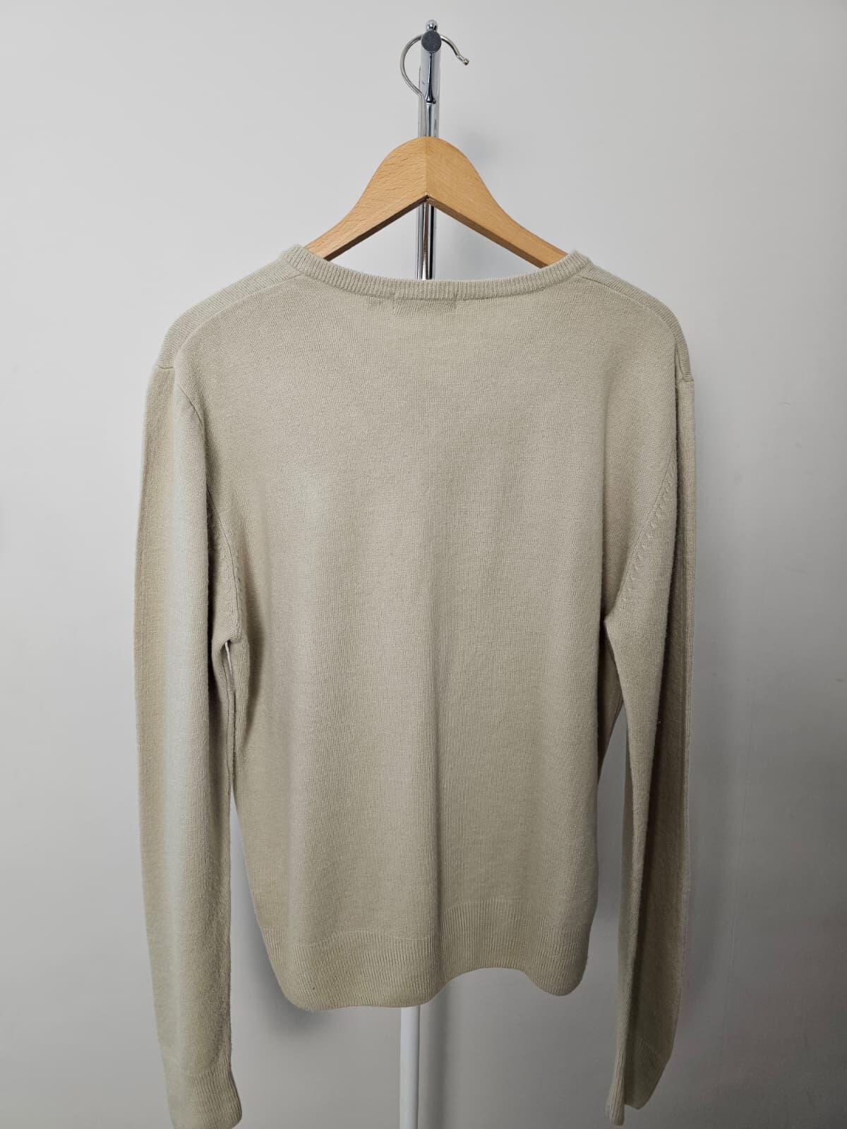 Lyle & Scott Vintage V-Neck Pullover Jumper/Sweater - L/Large - Beige