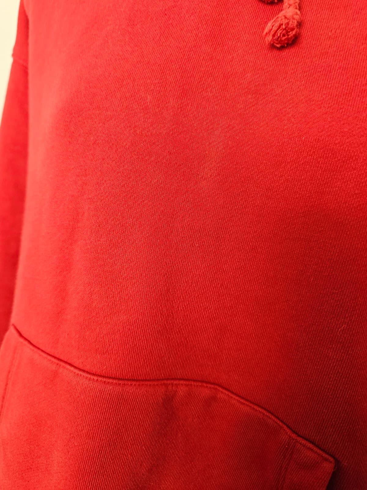 Tommy Hilfiger Jeans Women's Embroidered Flag Print Pullover Hoodie M/Medium Red