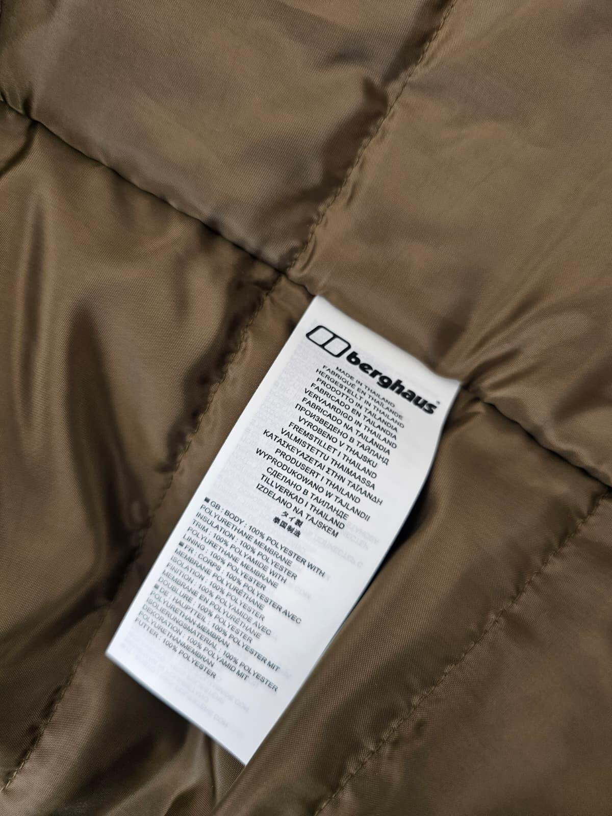 Berghaus Deluge Pro 3.0 Full Zip Insulated Hooded Jacket - M/Medium - Khaki