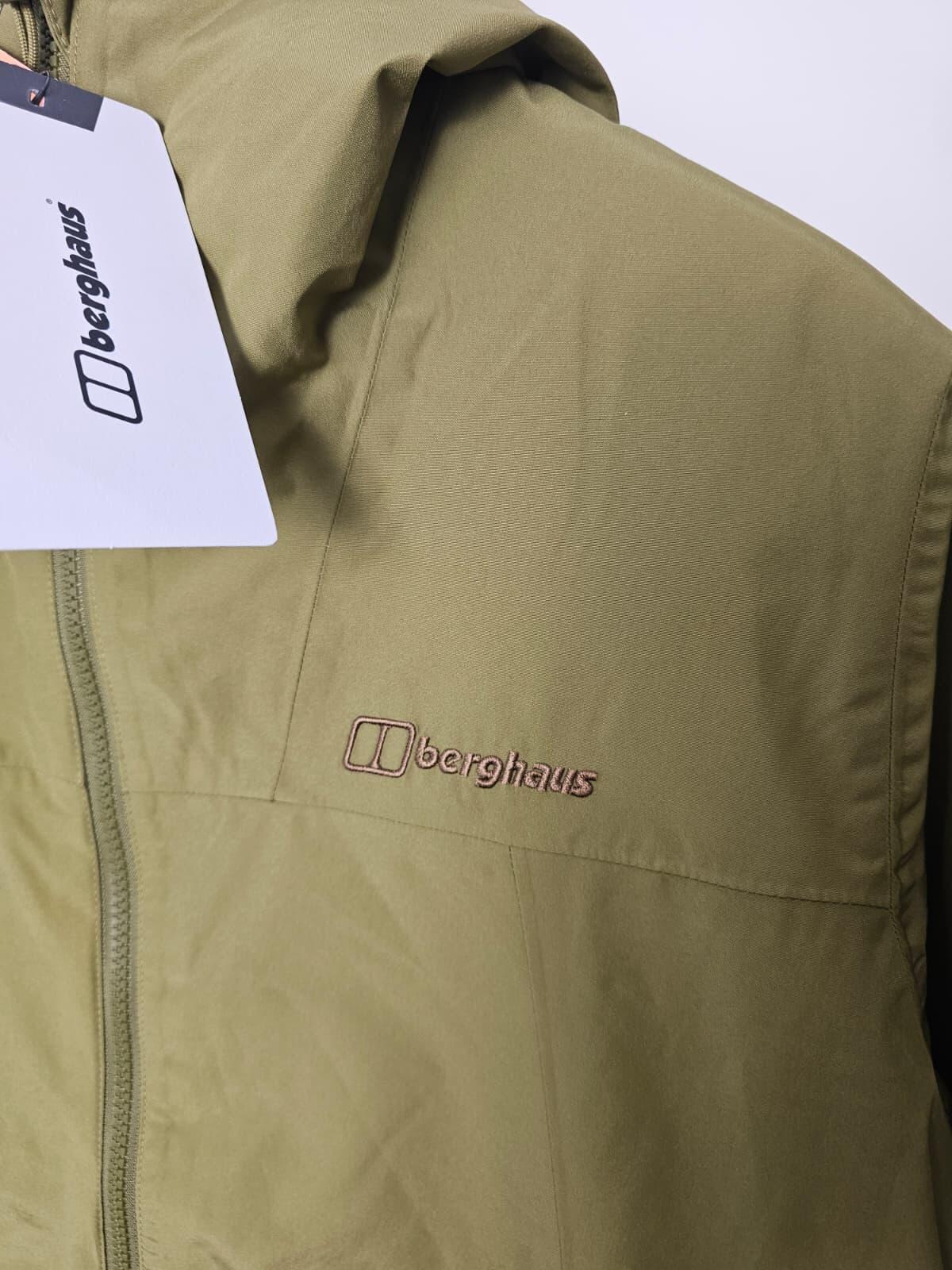 Berghaus Deluge Pro 3.0 Full Zip Insulated Hooded Jacket - M/Medium - Khaki