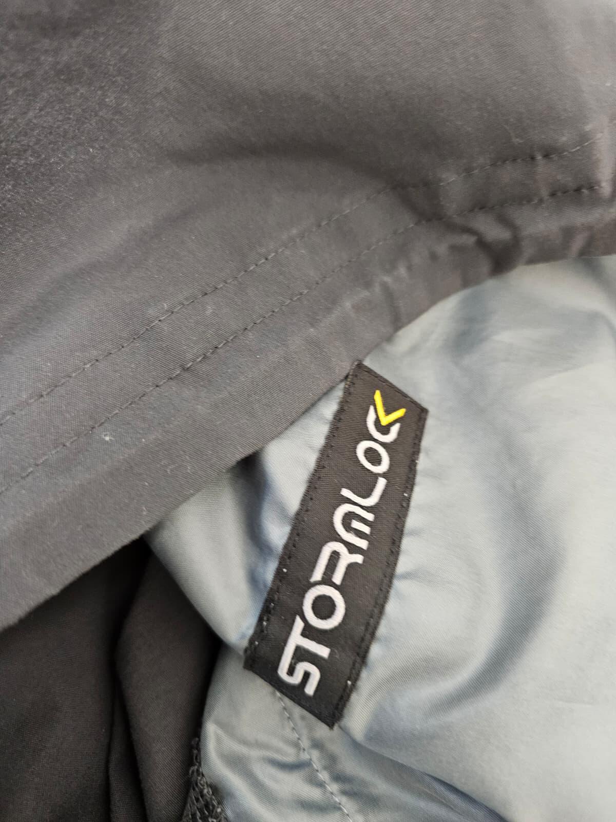 Jack Wolfskin Men's Rain/Windbreaker Full Zip Hooded Jacket - S/Small - Grey