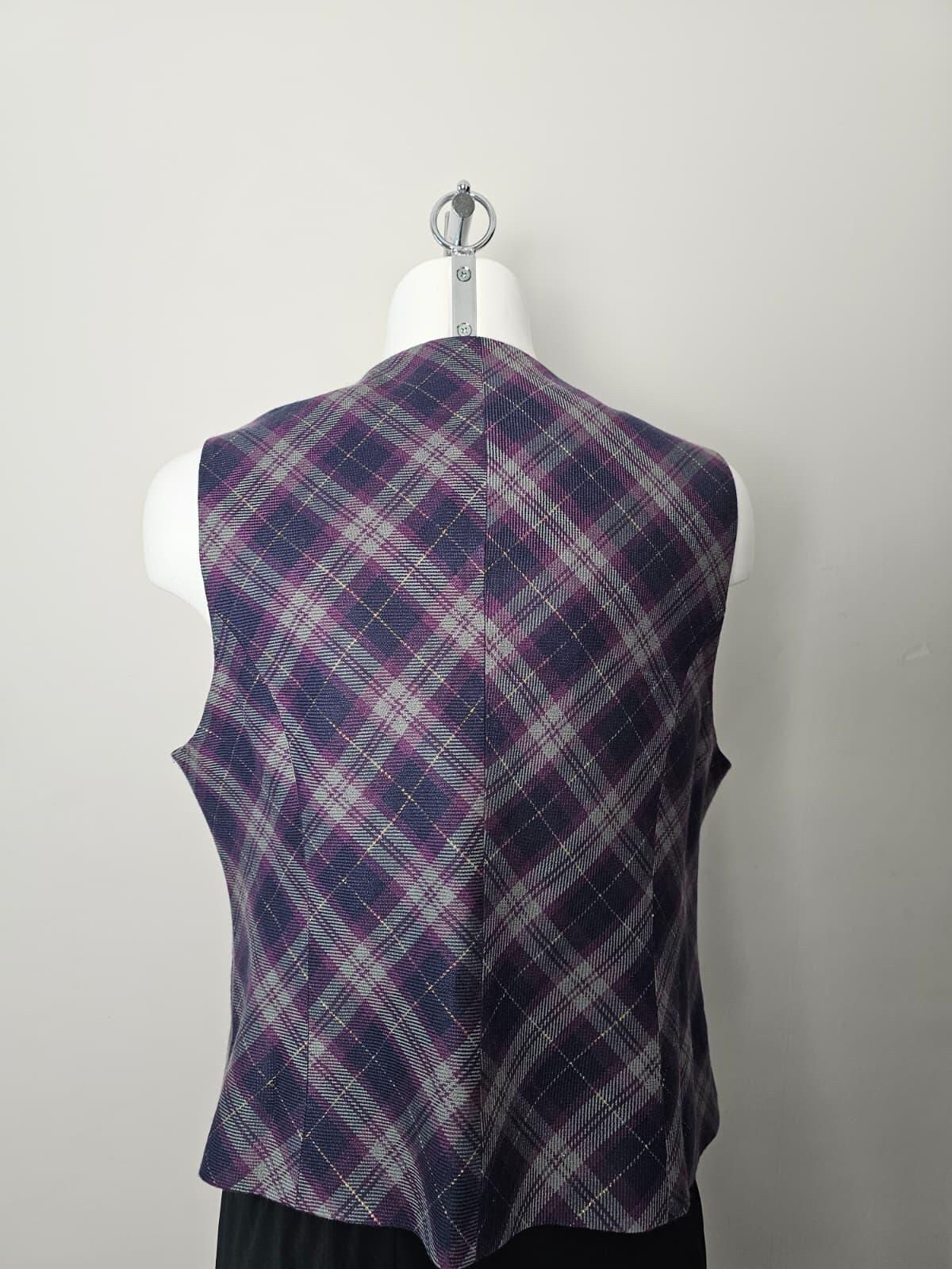 Joe Browns Women's Check Button Vest/Waist Coat - UK 16