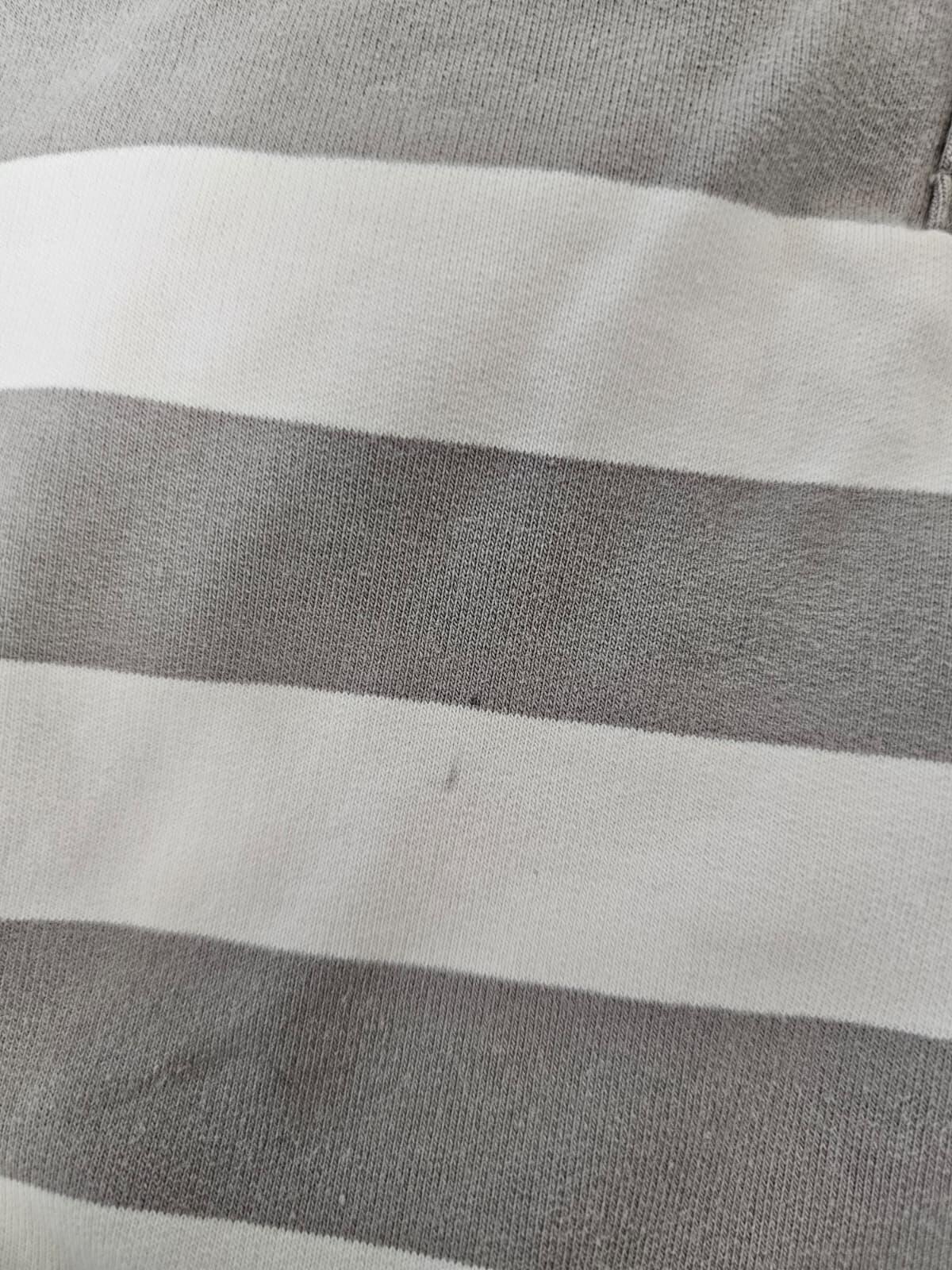 Joules Women's Pullover Button Neck Hand Pocket Striped Sweatshirt Jumper  UK 14