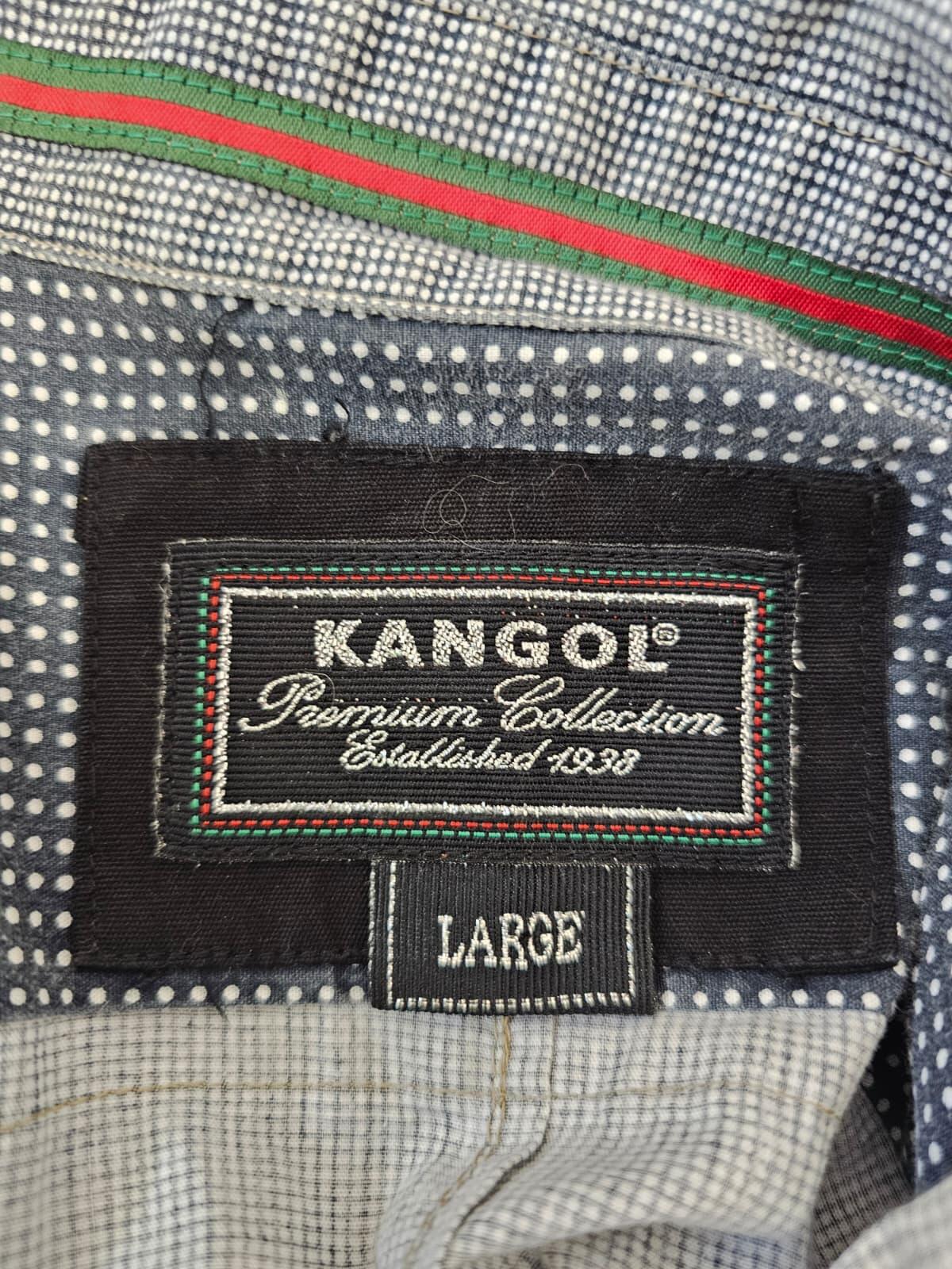 Kangol Men's Y2K 2000's Long Sleeve Dual Pocket Button Up Shirt - L/Large