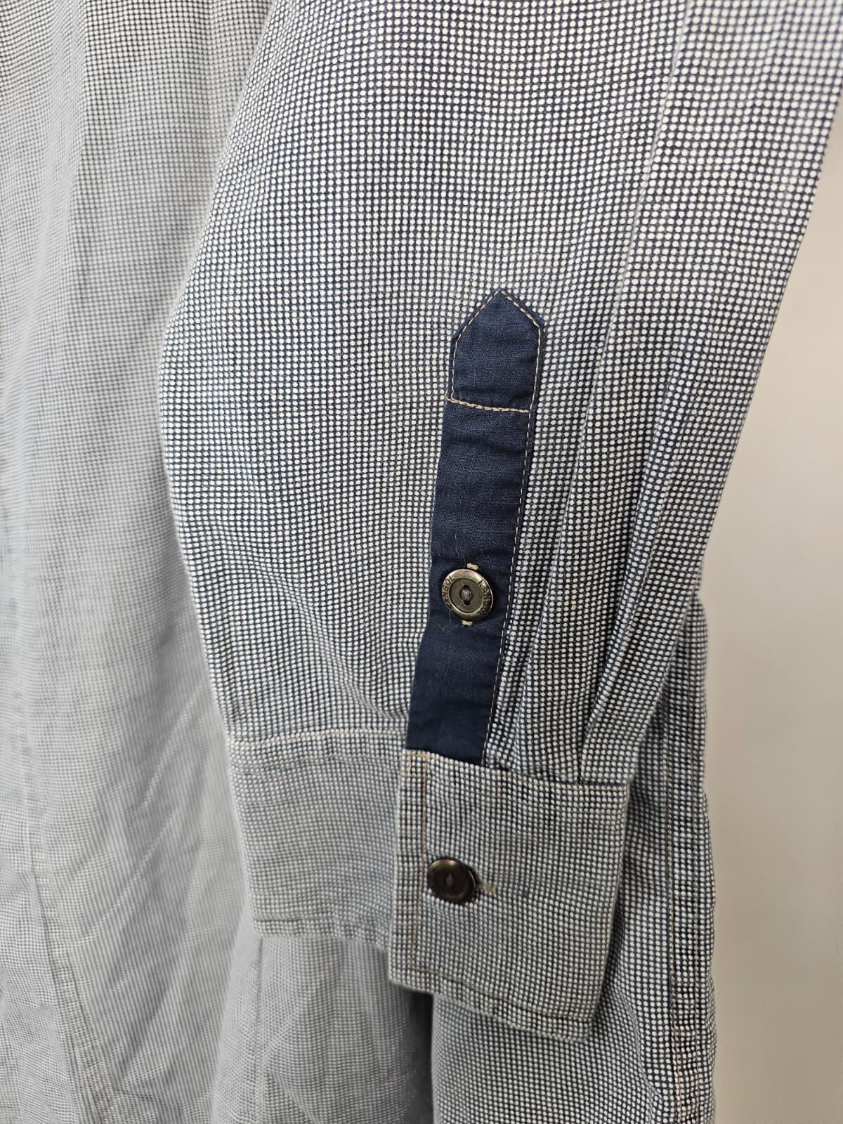 Kangol Men's Y2K 2000's Long Sleeve Dual Pocket Button Up Shirt - L/Large