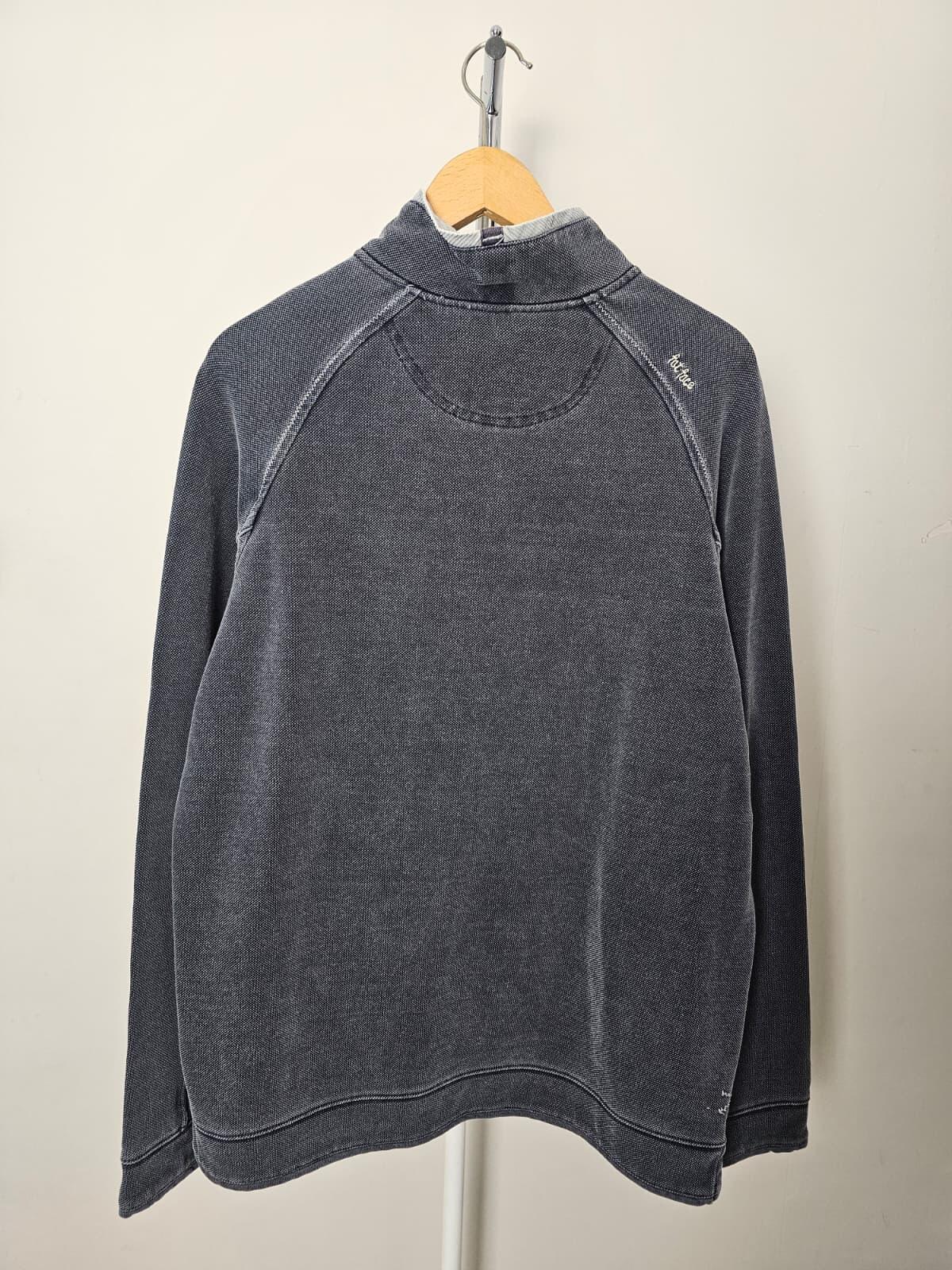 Fat Face Men's Y2K Pullover 1/4 Zip Textured Jumper/Sweatshirts - M/Medium Grey