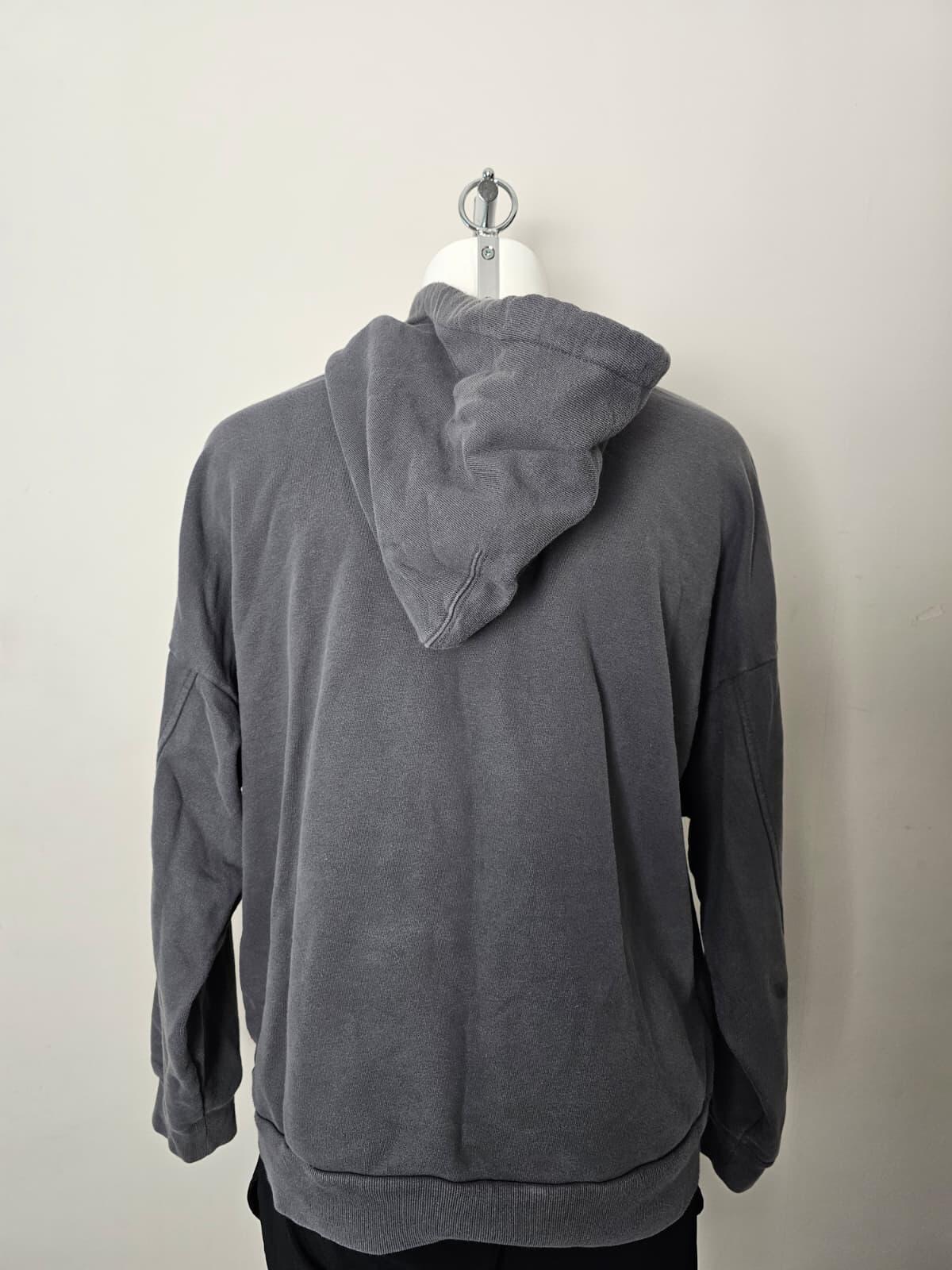 Levi's Women's Washed Grey Big Pastel Spell out Pullover Hoodie - L/Large