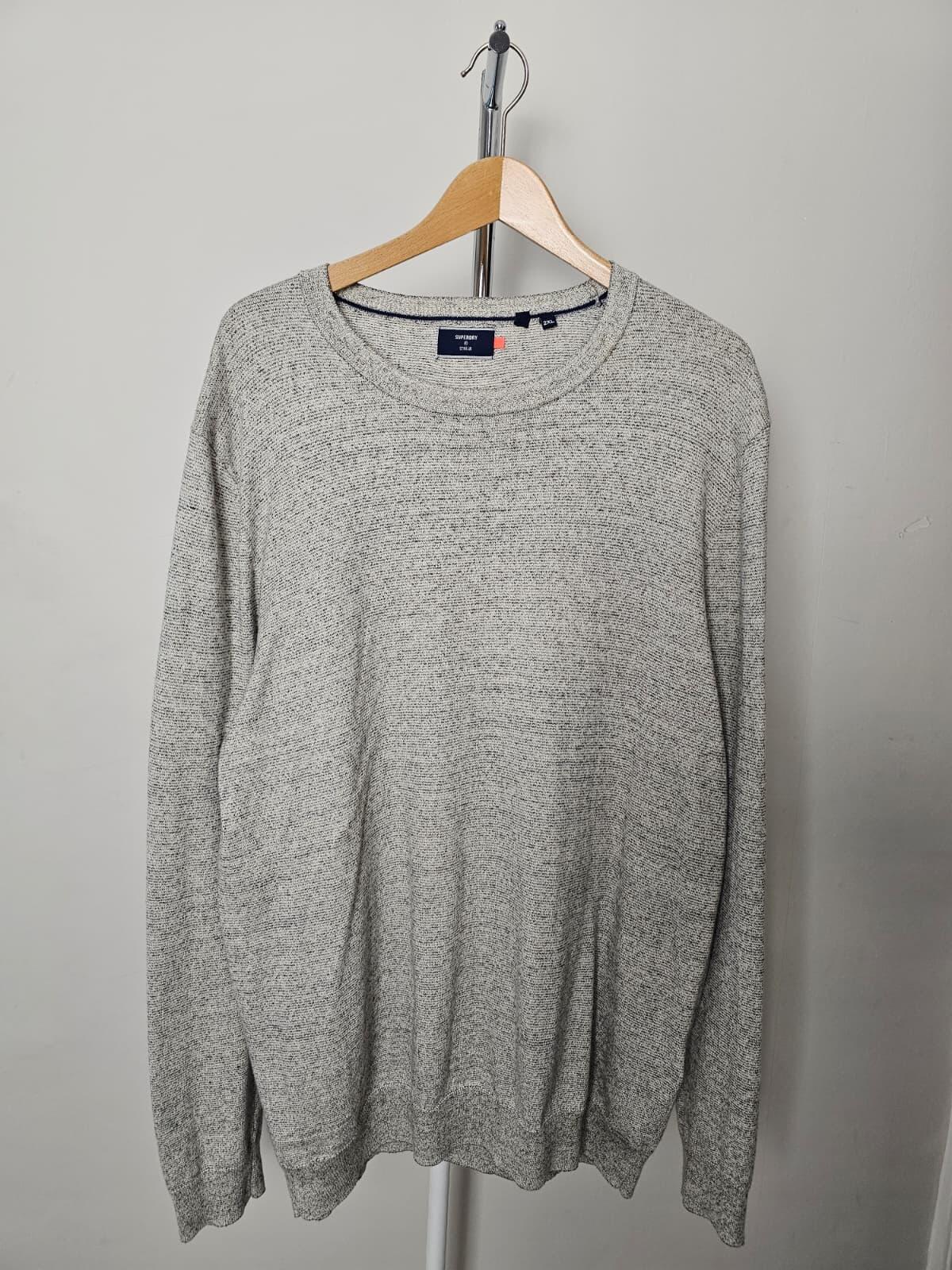 Superdry Men's Grey Marl Knitted Jumper - XXL/Extra Extra Large
