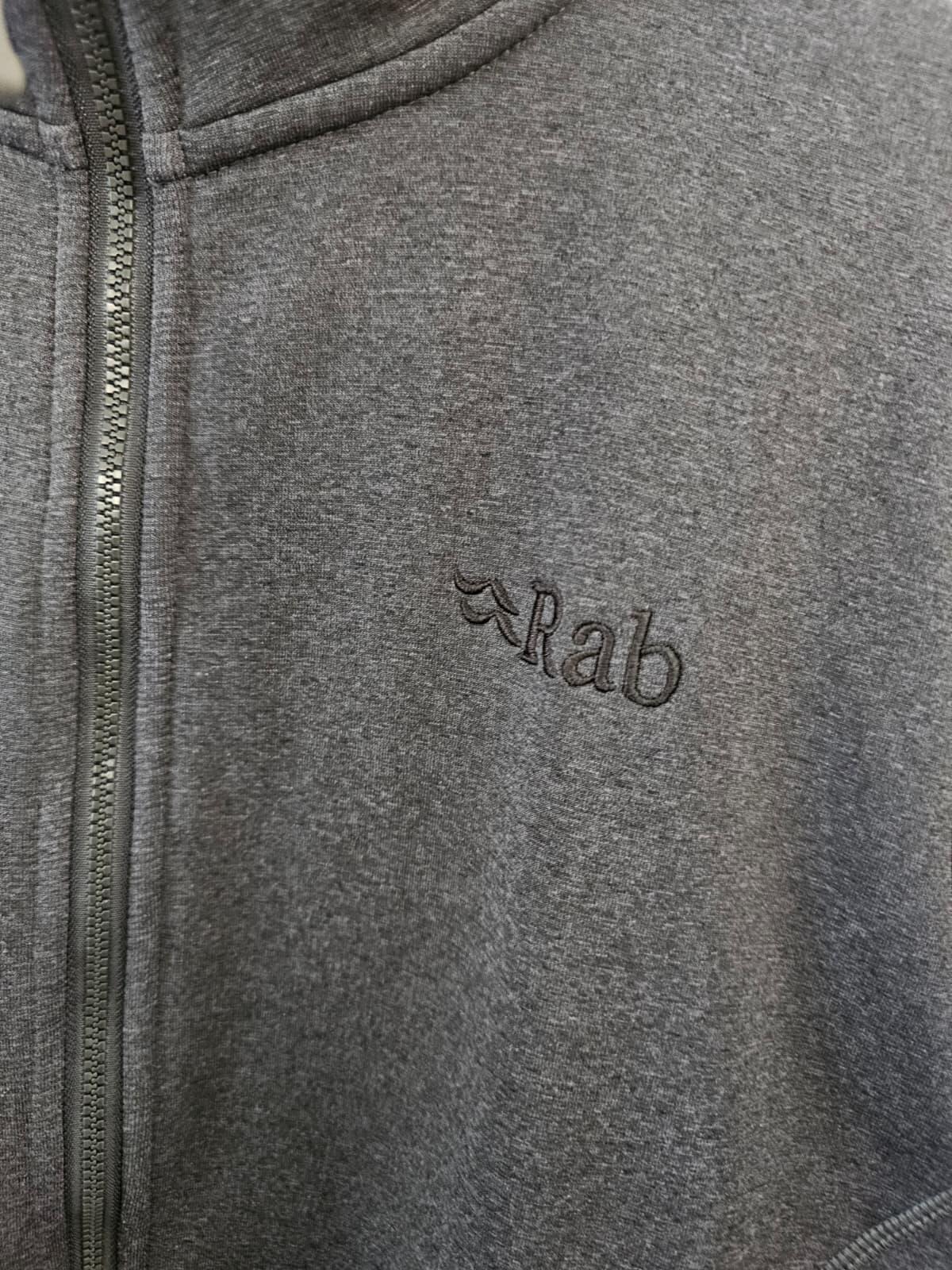 Rab Men's Full Zip Stretch Waffle Fleece Style Jacket - L/Large - Grey