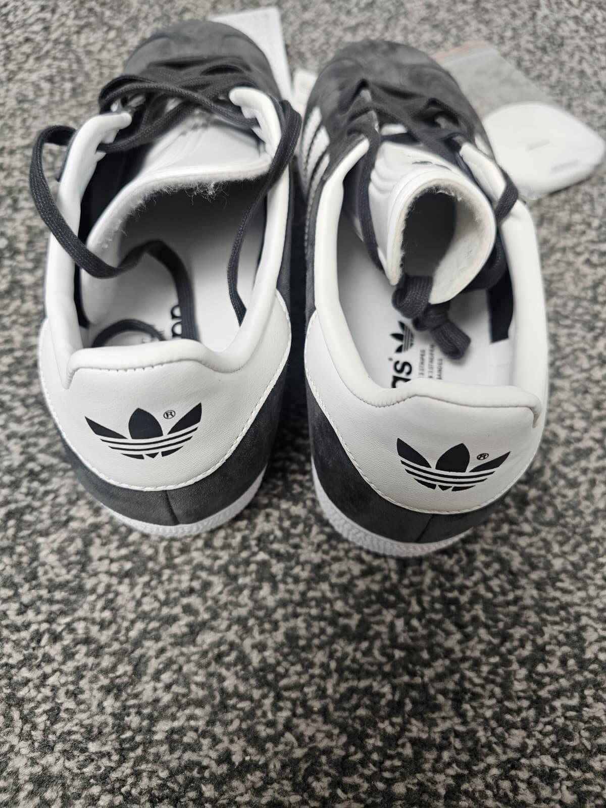Adidas Gazelle All Season Grey/White Trainers - UK 8.5 / US 9