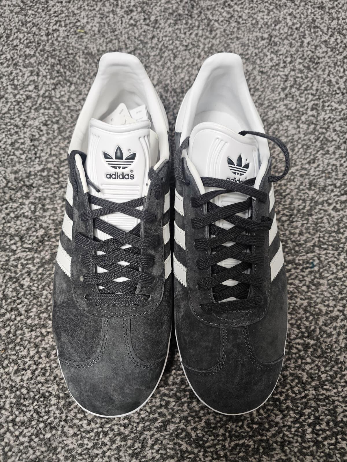 Adidas Gazelle All Season Grey/White Trainers - UK 8.5 / US 9