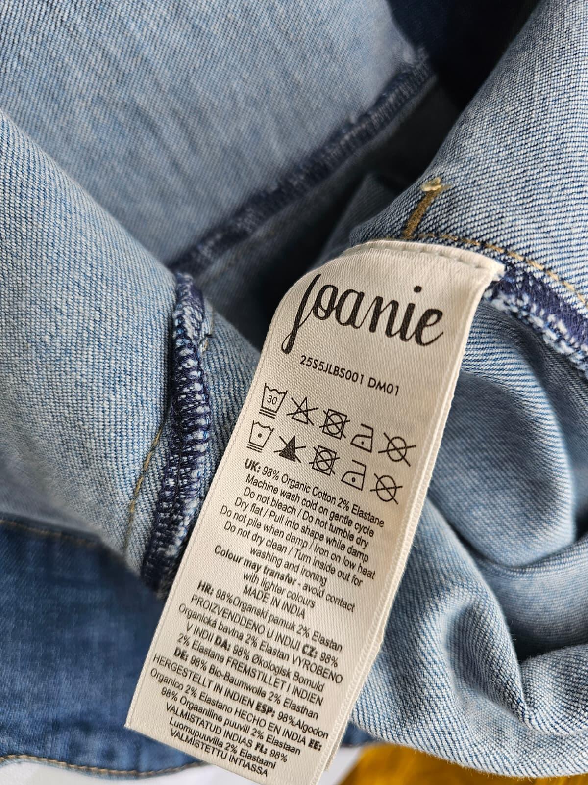 Joanie Women's Denim A Line Button Through Pocket Skirt - 18 / W36 - Blue