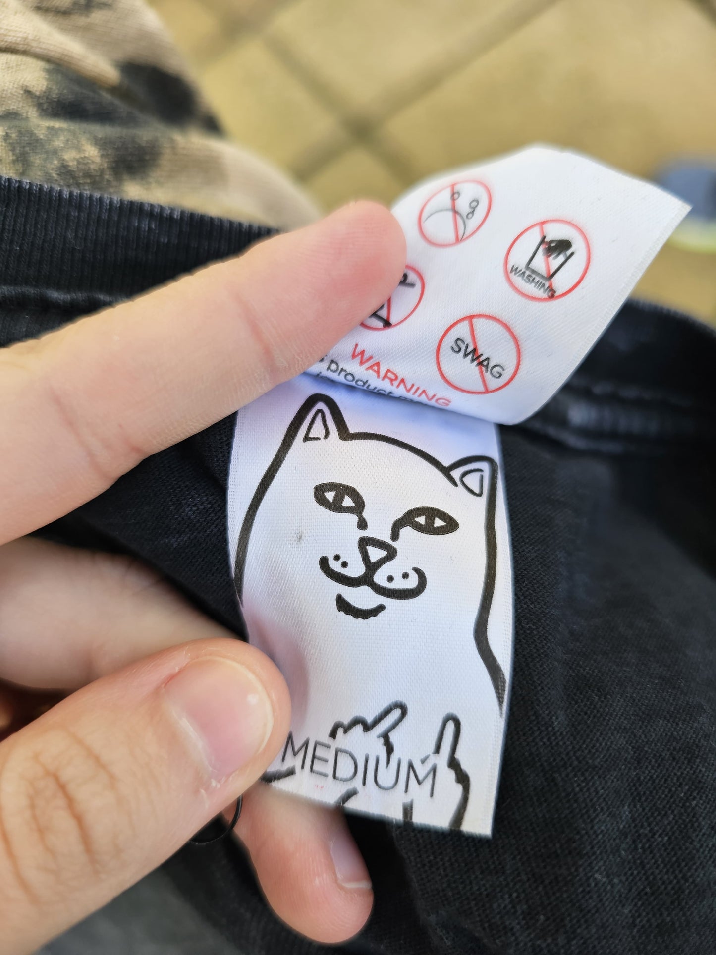 Awesome RipNDip Tie Dye T-Shirt Top Tee Short Sleeve - M/Medium