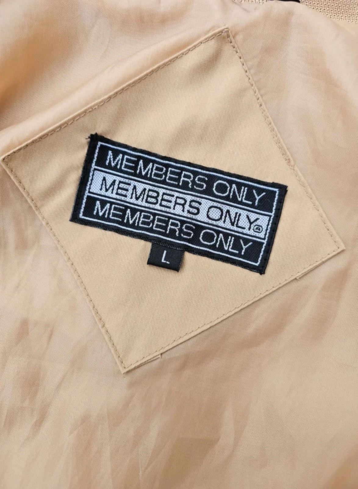 Vintage 1980's/1990's Members Only Smart Casual Bomber Jacket - L/Large