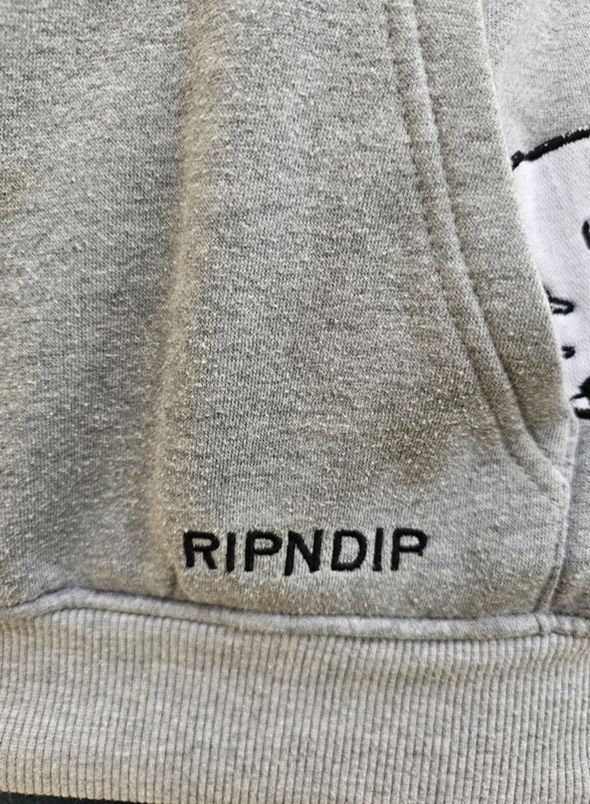 Awesome Grey RipnDip Hoodie Small/Medium S/M - Small/Medium