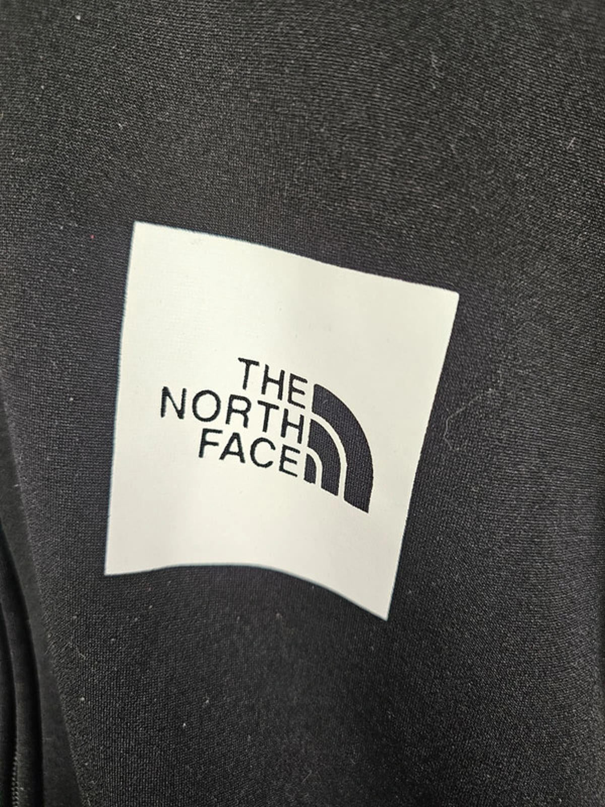 The North Face Mens Fleece Lined Full Zip Hoodie Jacket - M/Medium - Black/White
