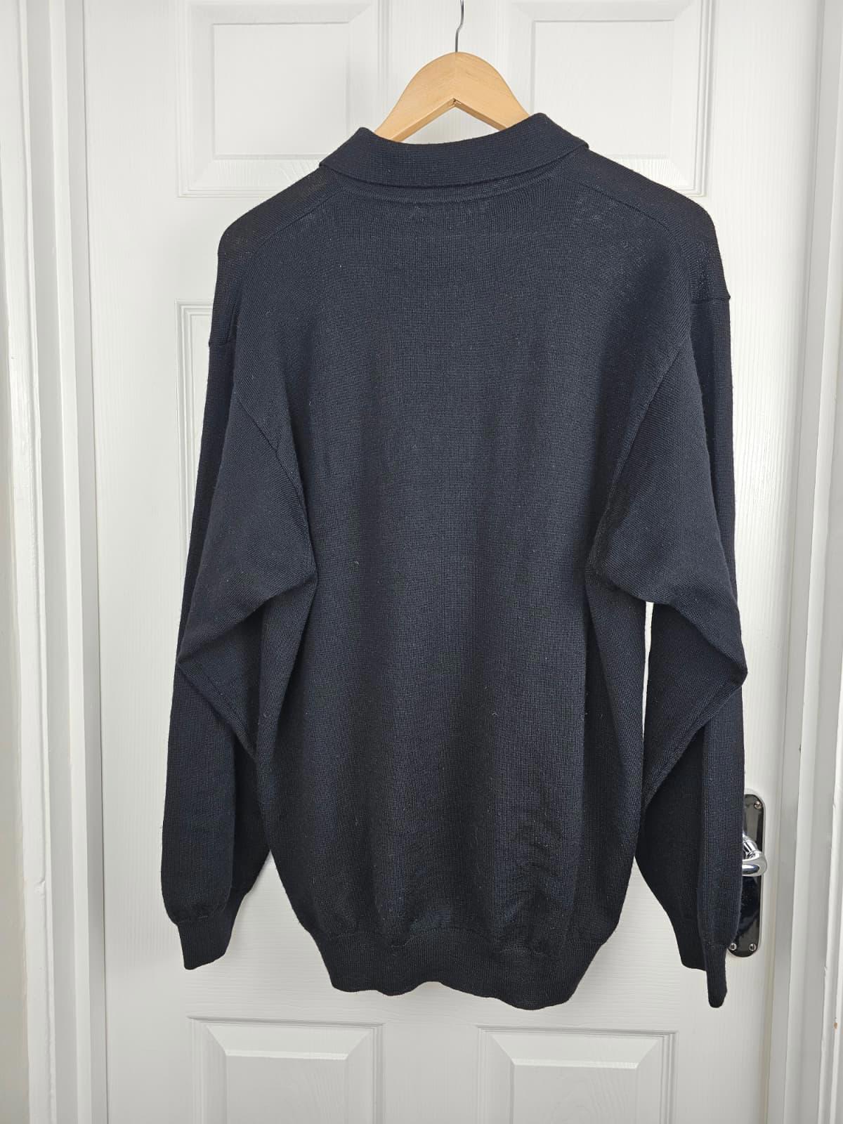 Merona Mens Made In Italy 100% Merino Wool Long Sleeve Polo Neck Jumper -L/Large