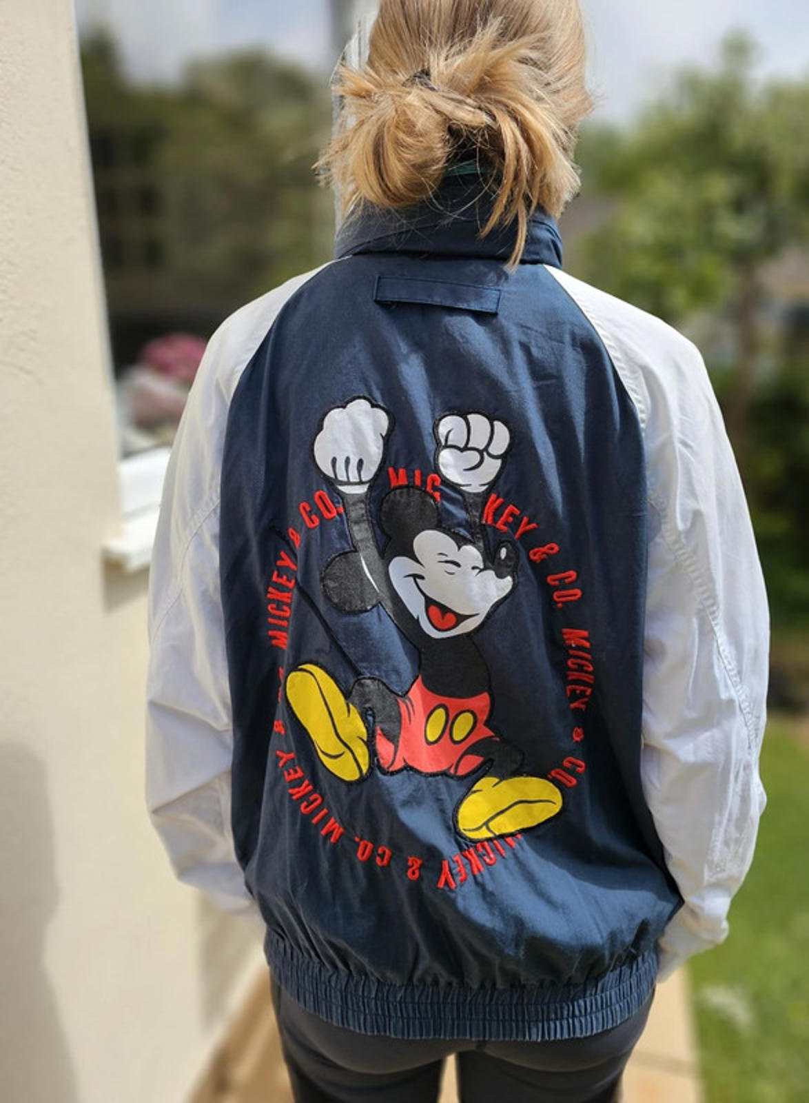 Vintage Full Zip Mickey Mouse Disney Hooded Windbreaker Jacket 80s/90s - M