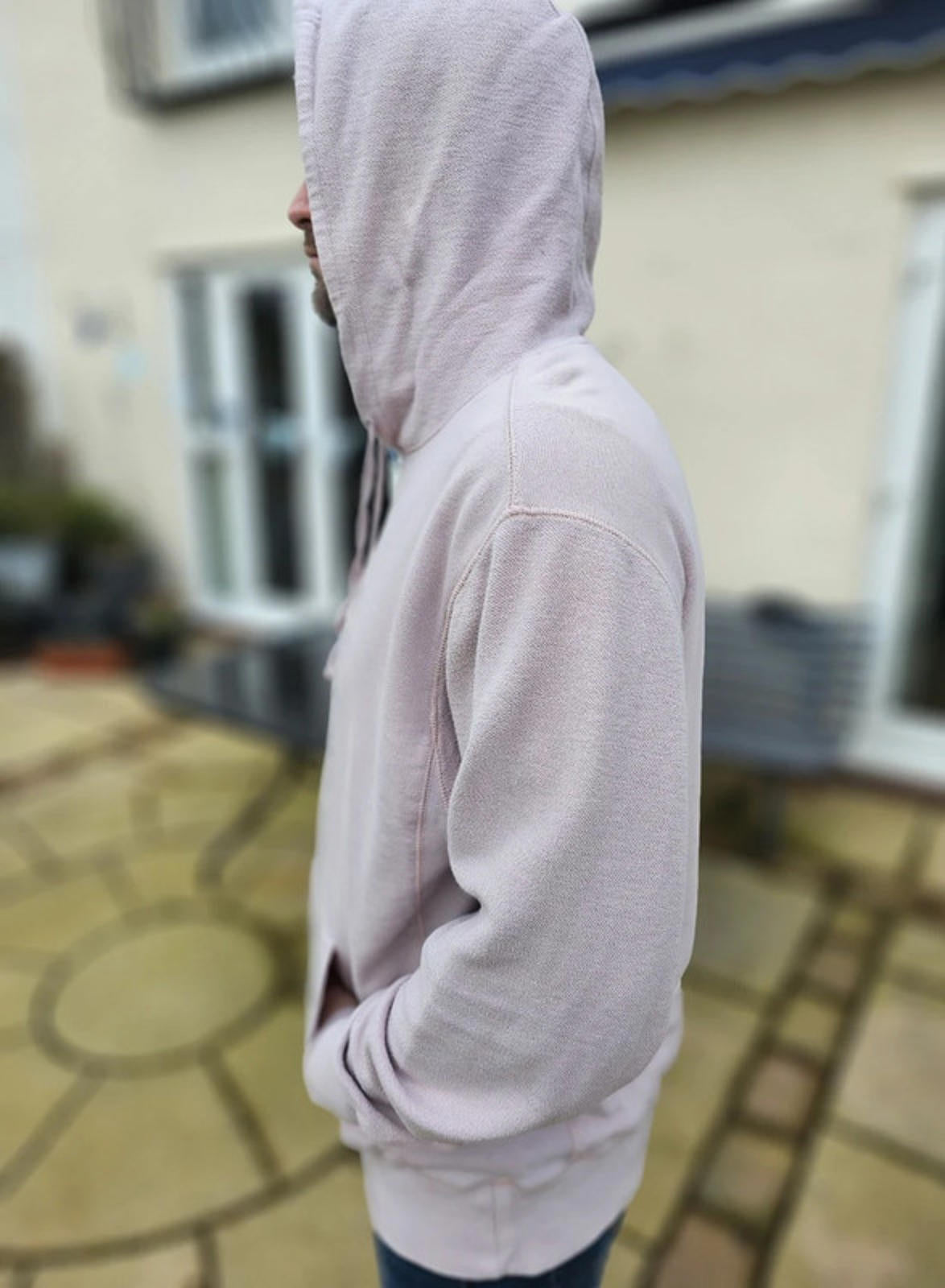 Awesome Off Pink Oversize RipnDip Pullover Hoodie L/Large Oversize Embroidered*