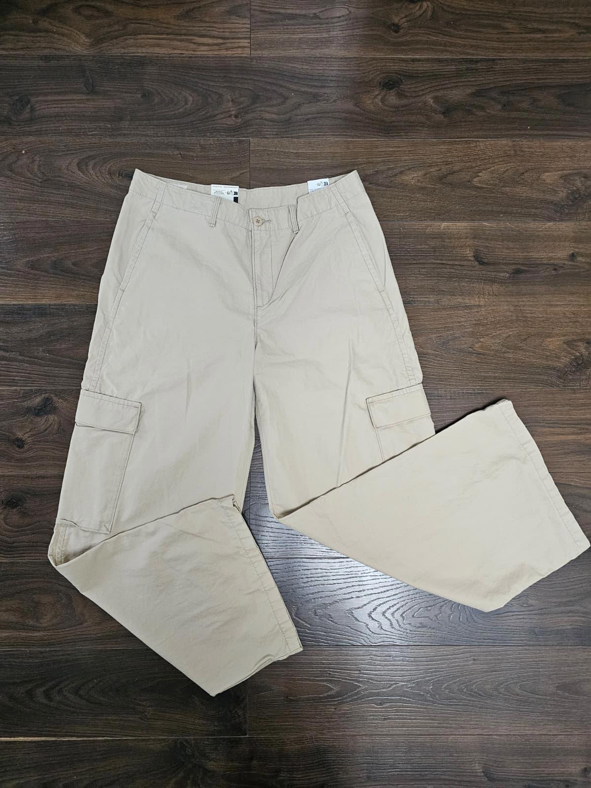 Levi's Womens Beige Cargo Trousers/Pants - W31/L32 - UK 12 - NWT - RRP £100