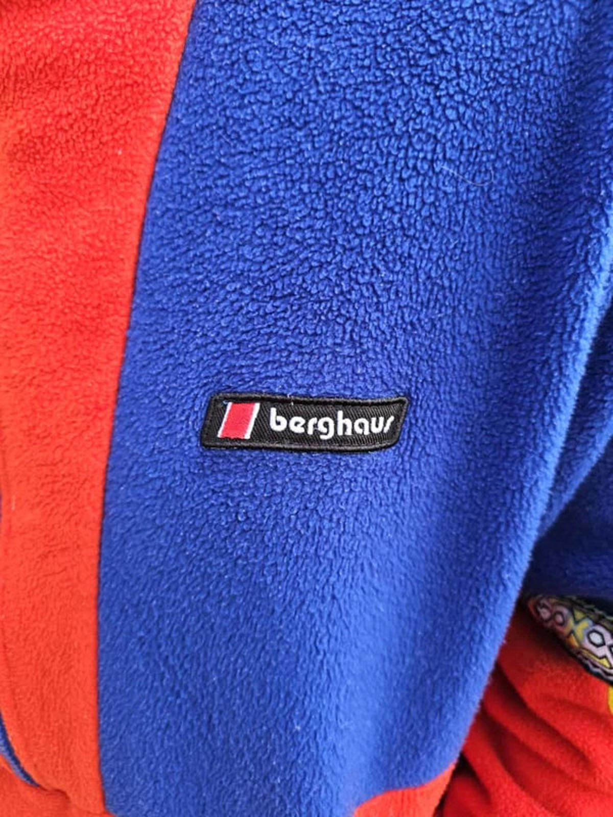 Rare Berghaus 1/2 Zip Tramantana Aztec Fleece Pullover Jumper - M/Medium -Unisex