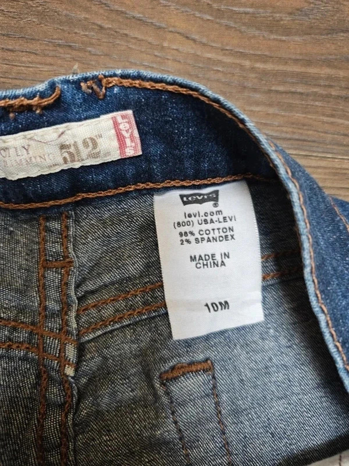 Levi's Womens Blue Jeans 512 Perfectly Slimming Slim Tapered W29/31L 10-12