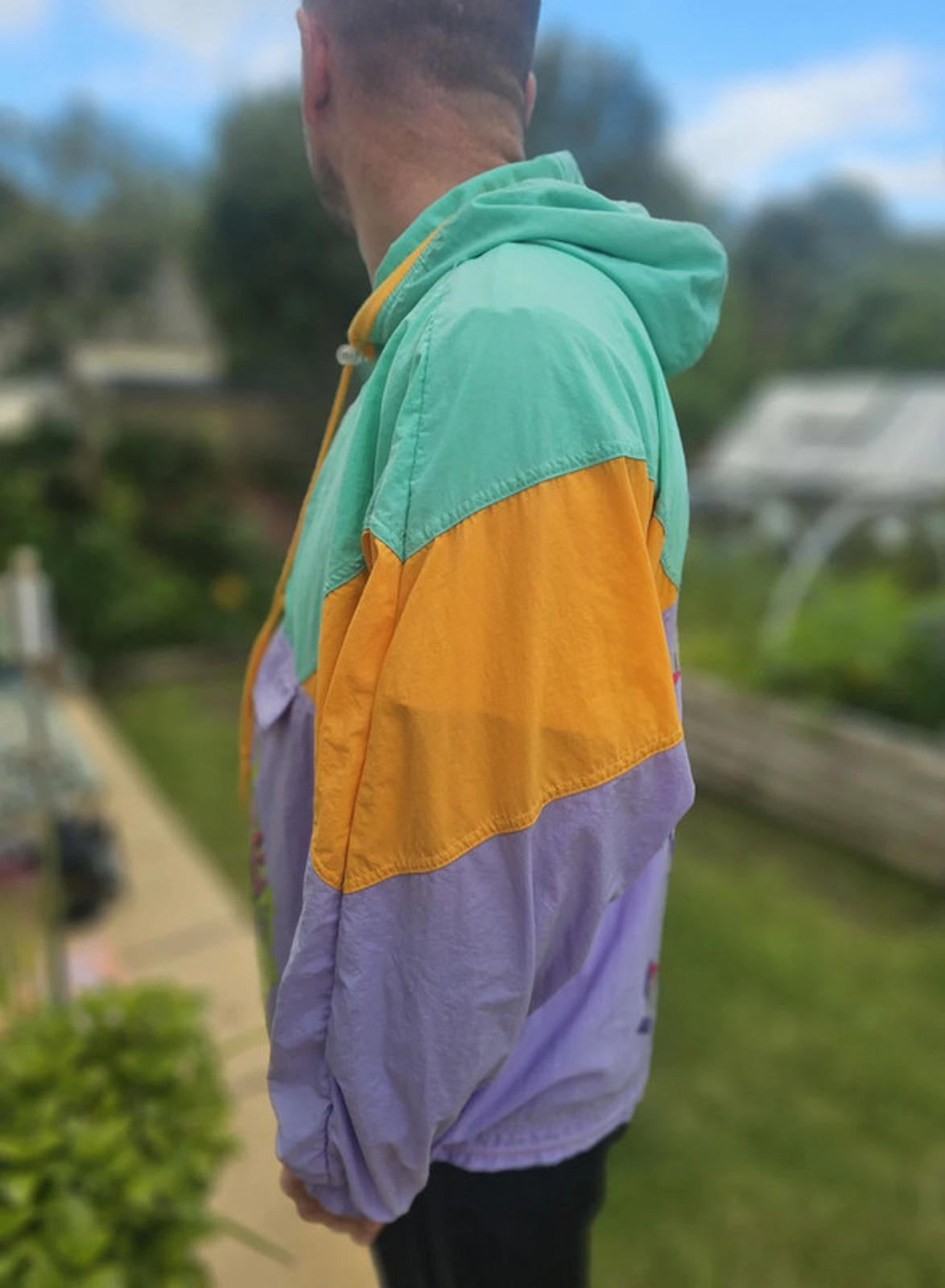 Vintage Adidas Crocodile Beach 1/2 Zip Windbreaker Track Jacket - XL/Extra Large