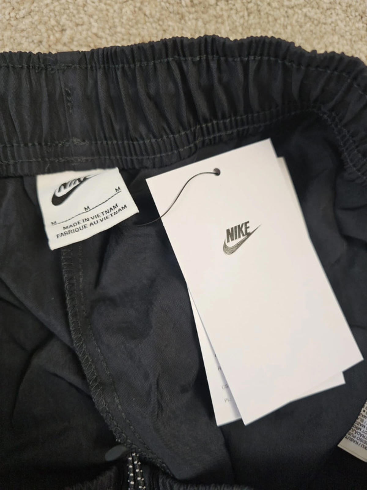 Nike Womens Black High-Rise Woven Cargo Pants/Trousers - M/Medium / 12-14