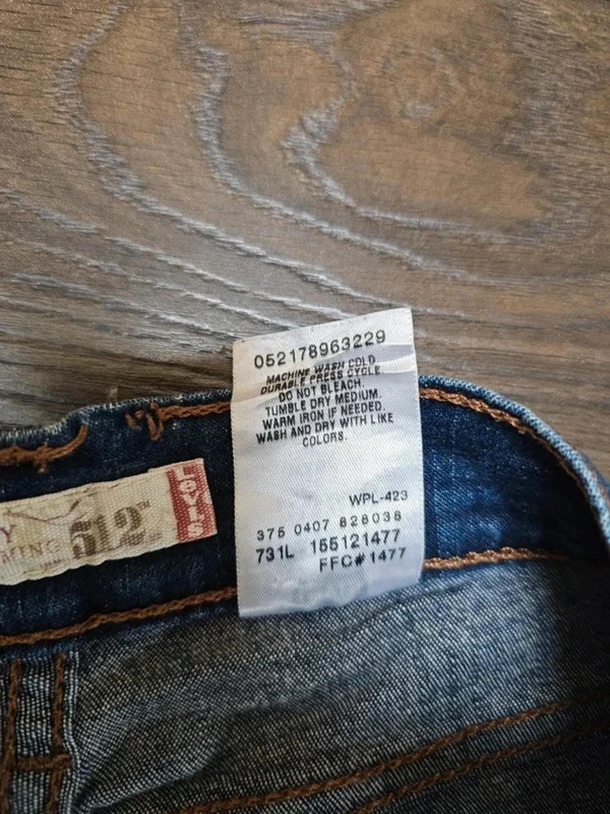 Levi's Womens Blue Jeans 512 Perfectly Slimming Slim Tapered W29/31L 10-12