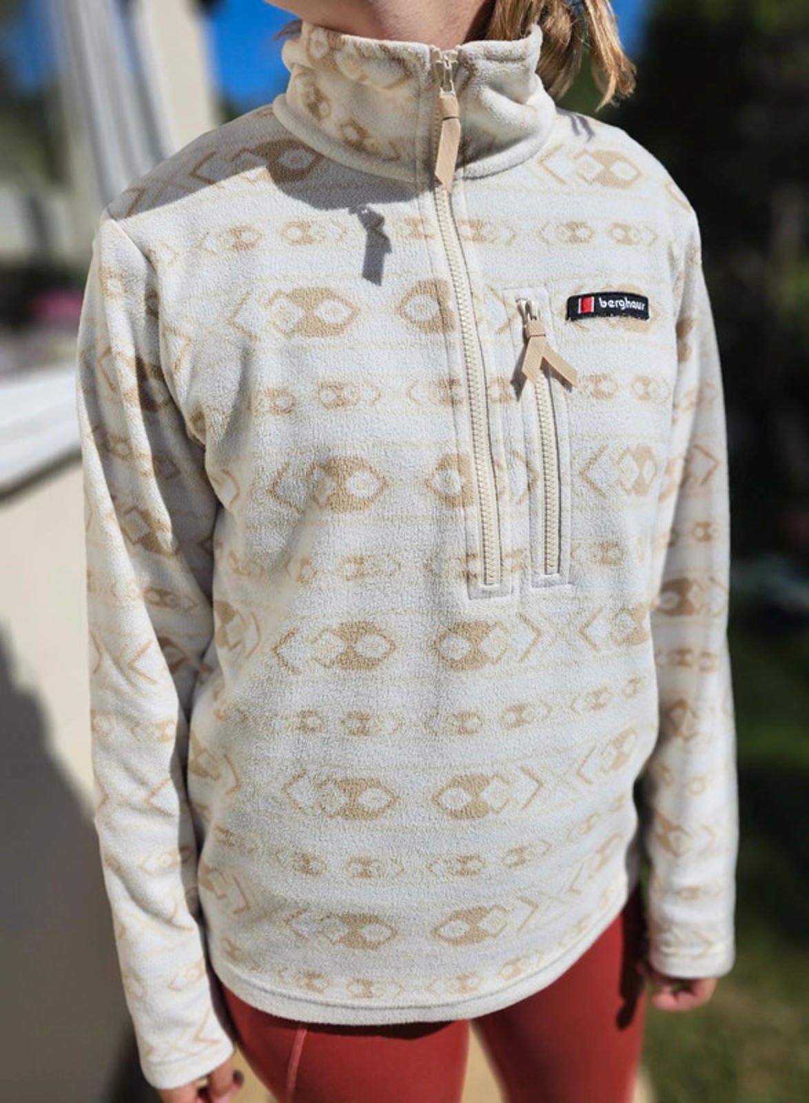 Berghaus Prism Aztec Unisex Pullover 1/4 Zip Fleece Jumper - S/Small**