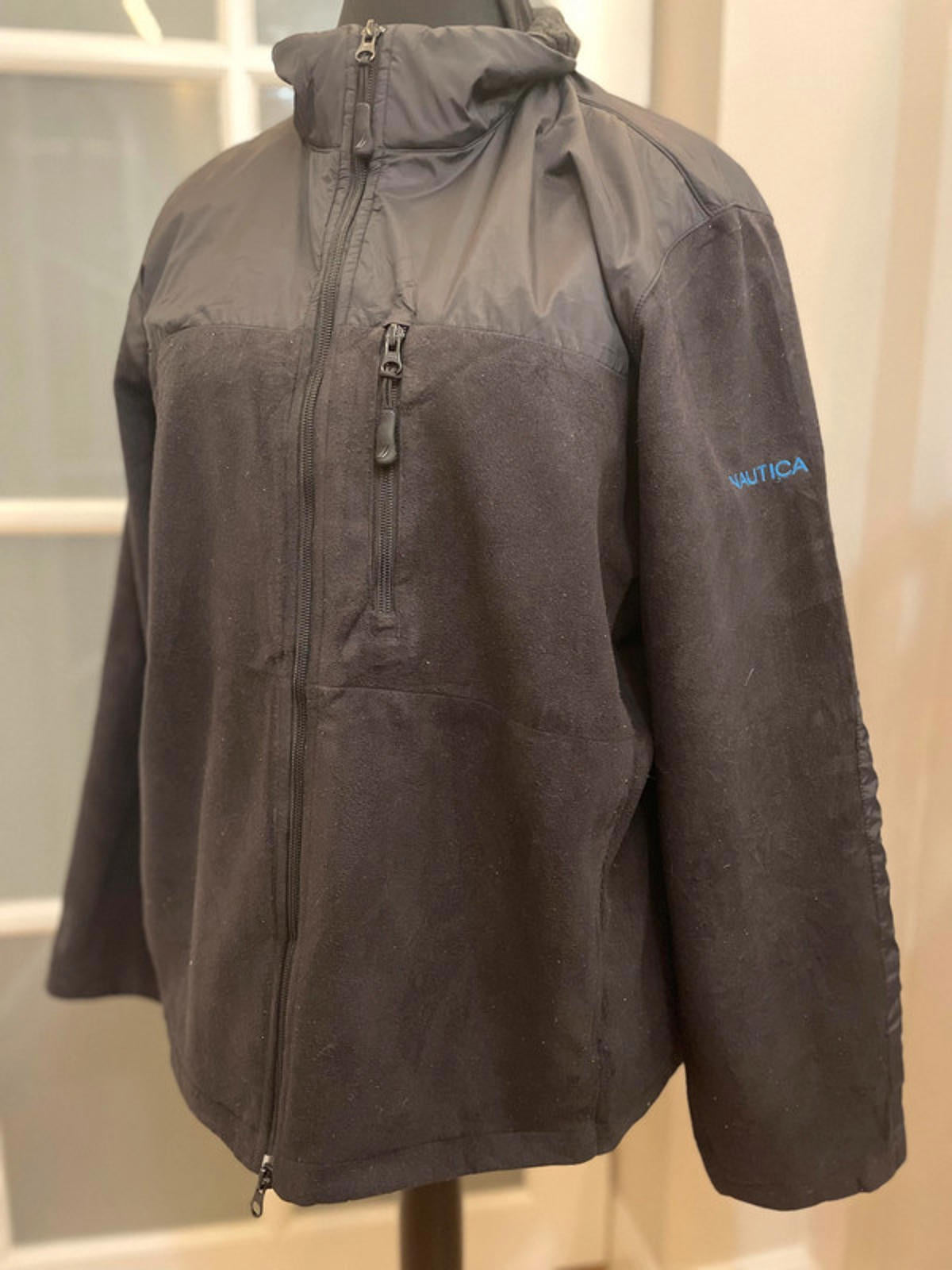 Vintage Nautica Full Zip Fleece Jacket - XL/Extra Large Warm Winter Autumn Sport Sailing