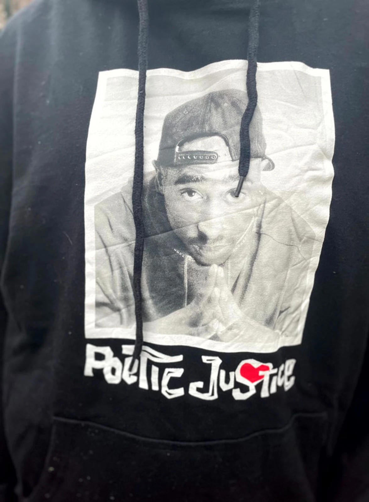 Unisex Poetic Justice Tupac Pullover Hoodie - L/Large