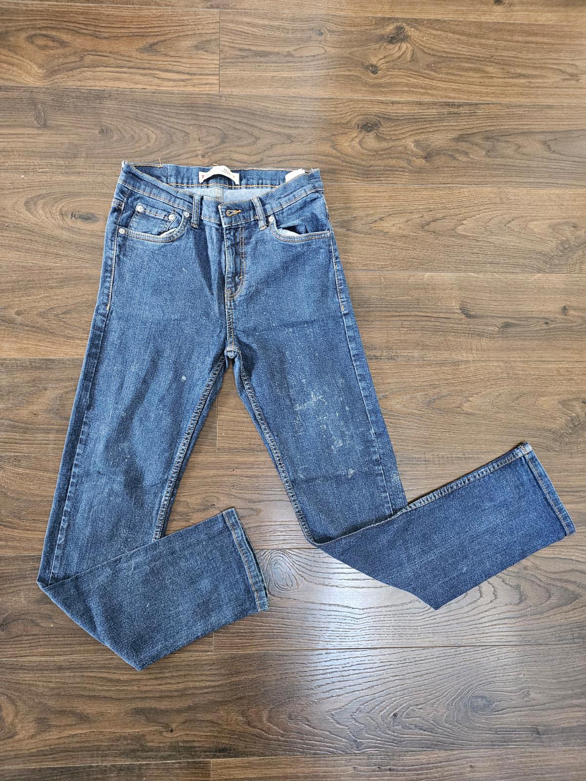 Levi's Teens/Small Mens Blue Jeans 502 Regular Taper Fit W28/30L Denim