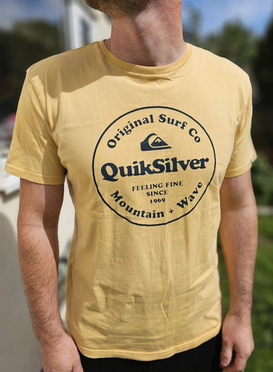 Mens Quiksilver Short Sleeve Print T-Shirt/Top - L/G/Large
